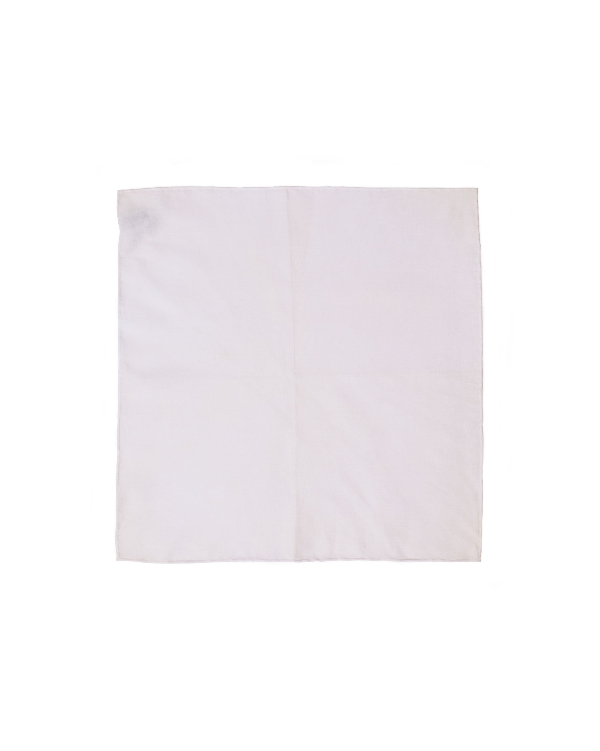 Pocket square - linen - Plain white