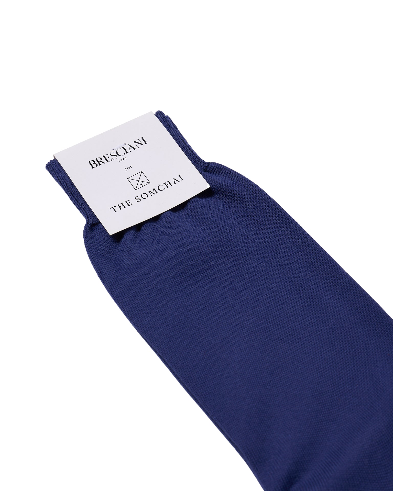 Calf length socks - Plain cotton  - Inchiostro