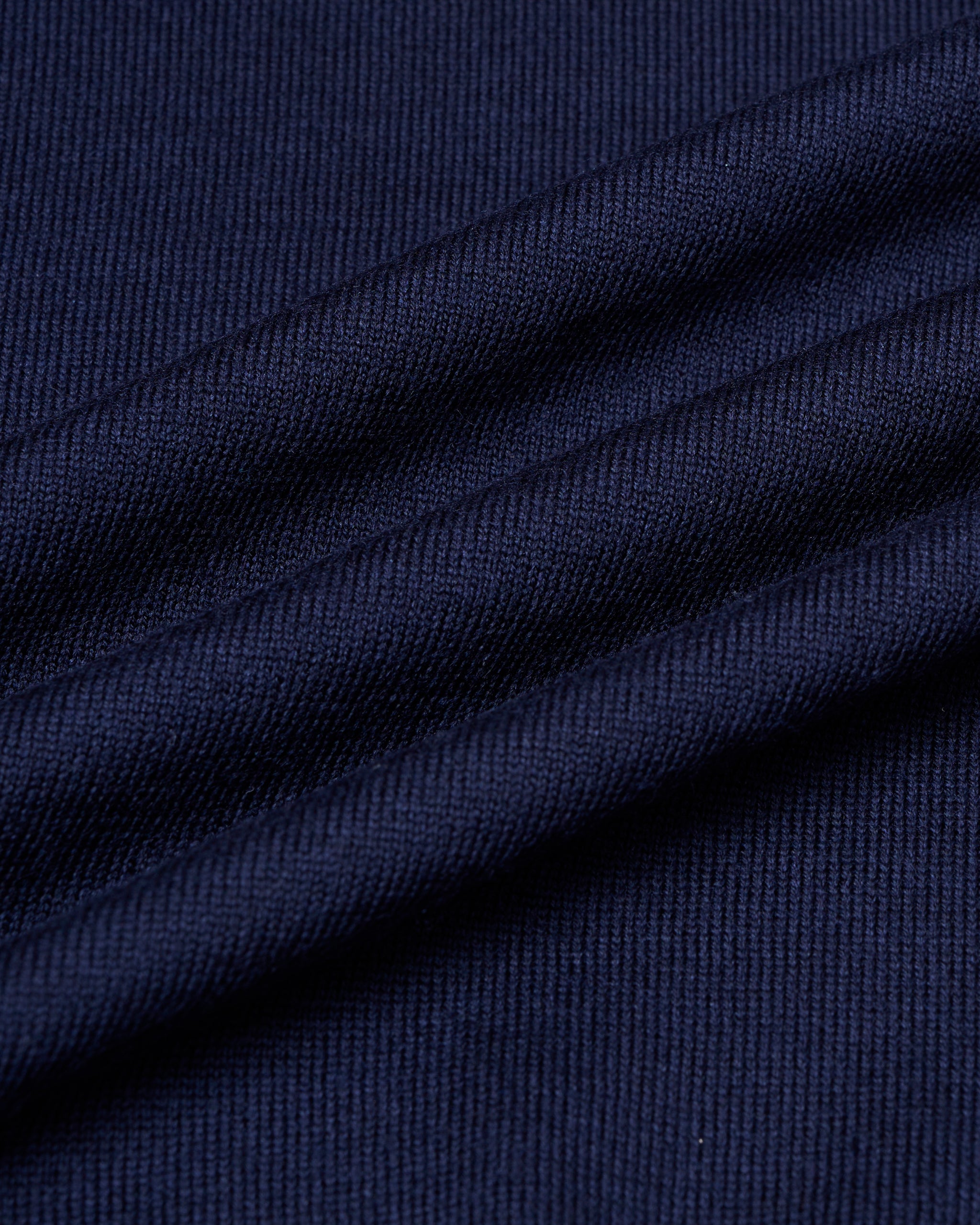 Knitted crewneck wool sweater - Navy blue