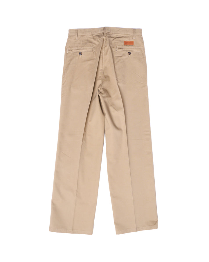 Double pleated Chino trousers - Beige