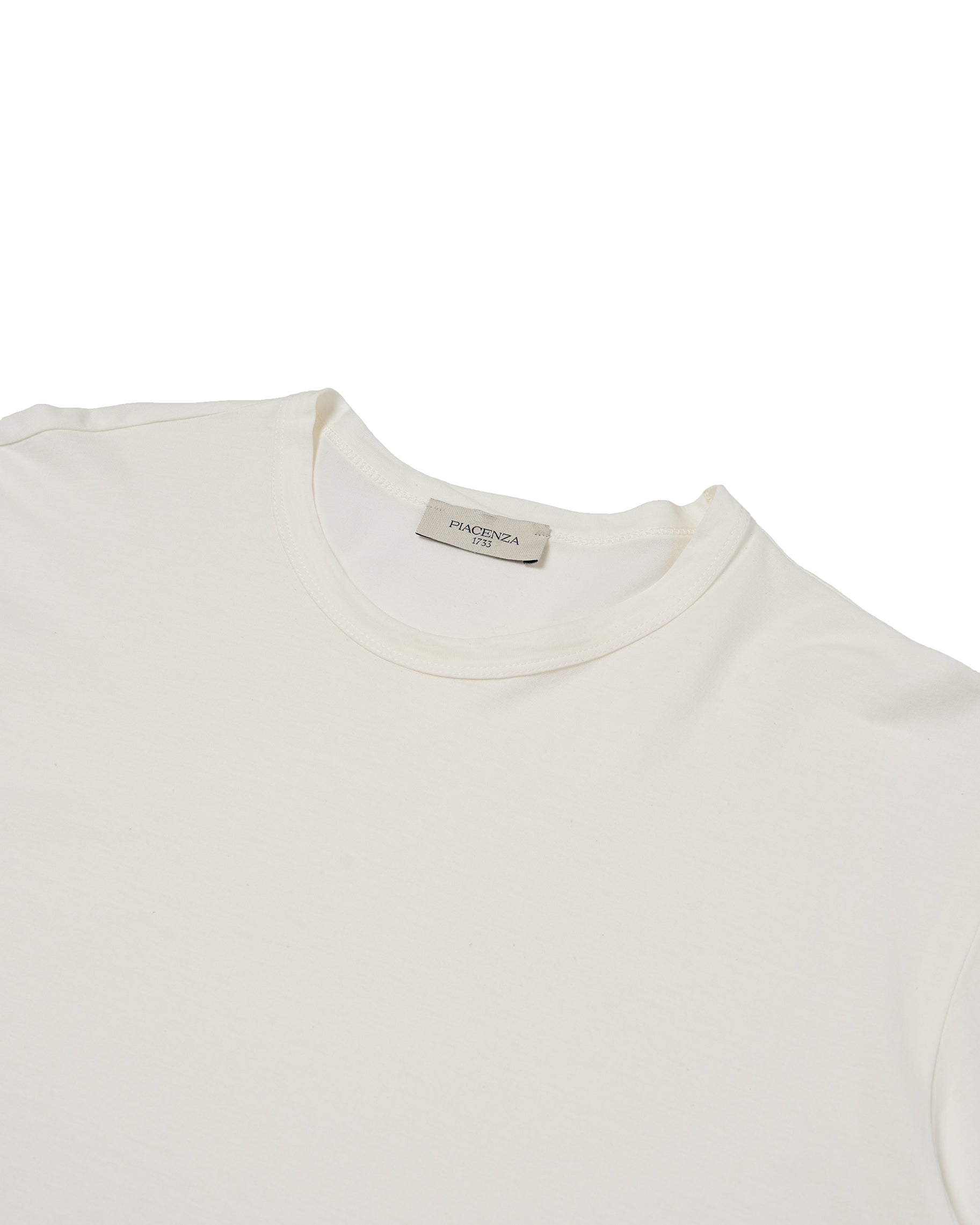 Crewneck compact cotton - White