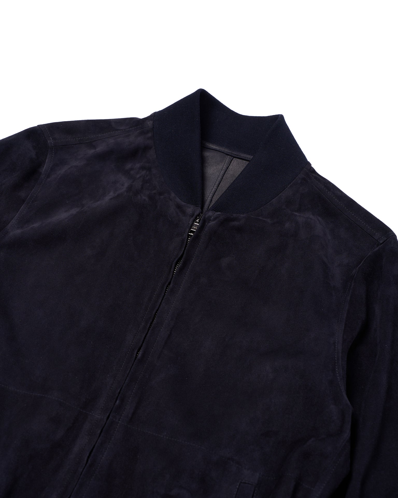 Suede leather Bomber jacket - Midnight blue