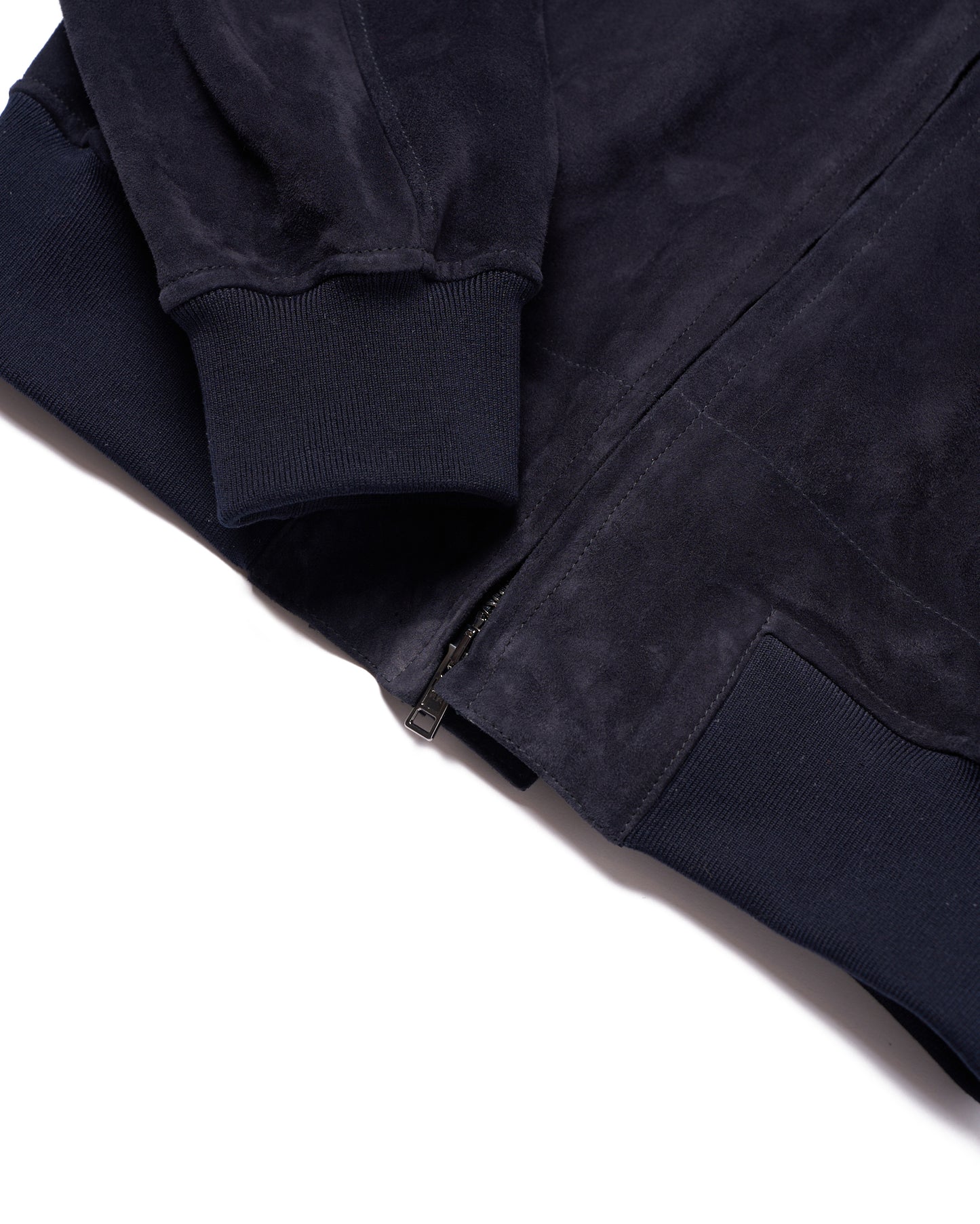 Rifugio - Suede leather Bomber- Midnight blue