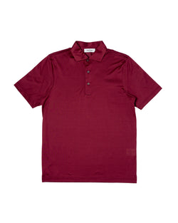 Polo short sleeves - Jersey cotton - Marrone red