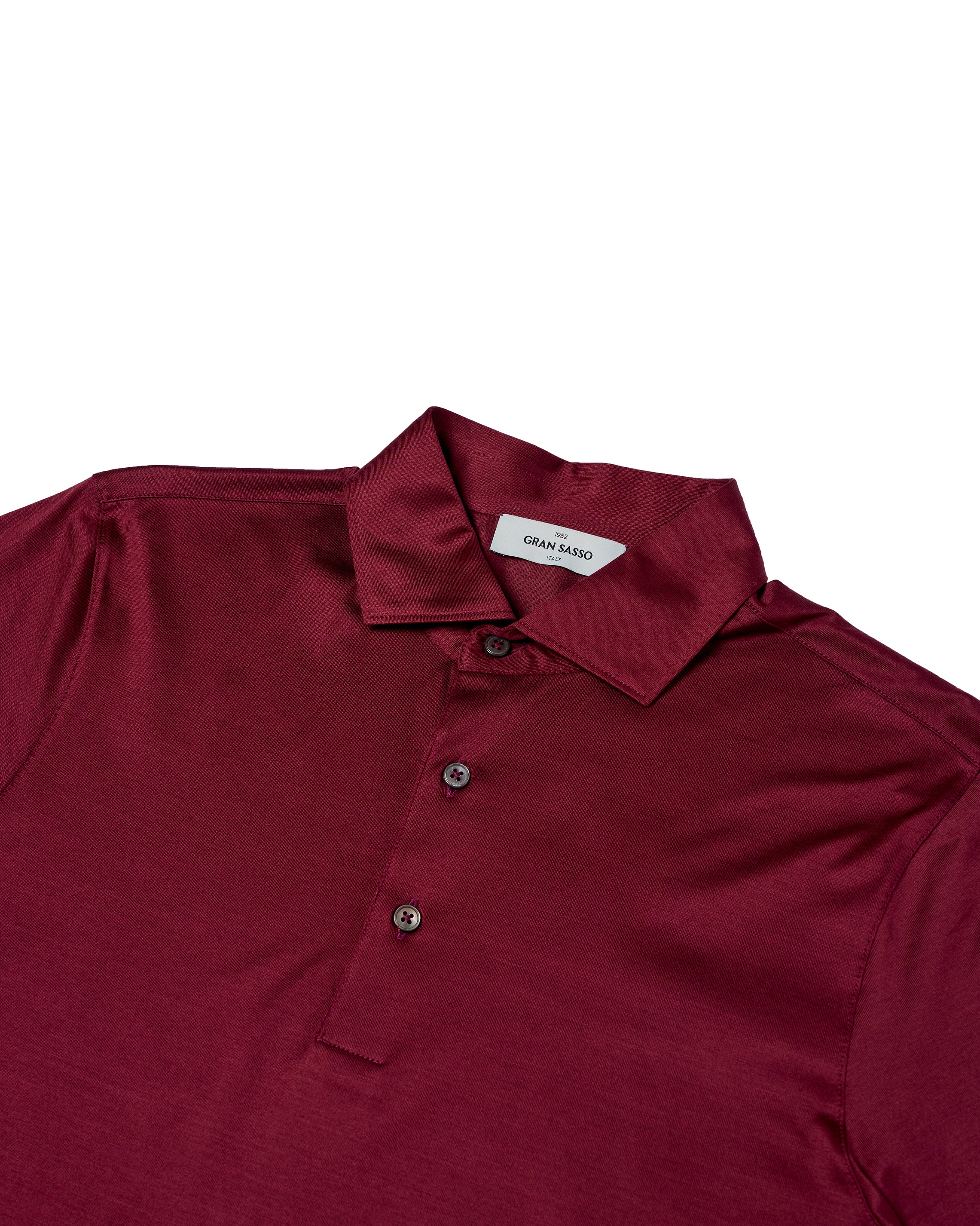 Jersey cotton polo - Marrone red