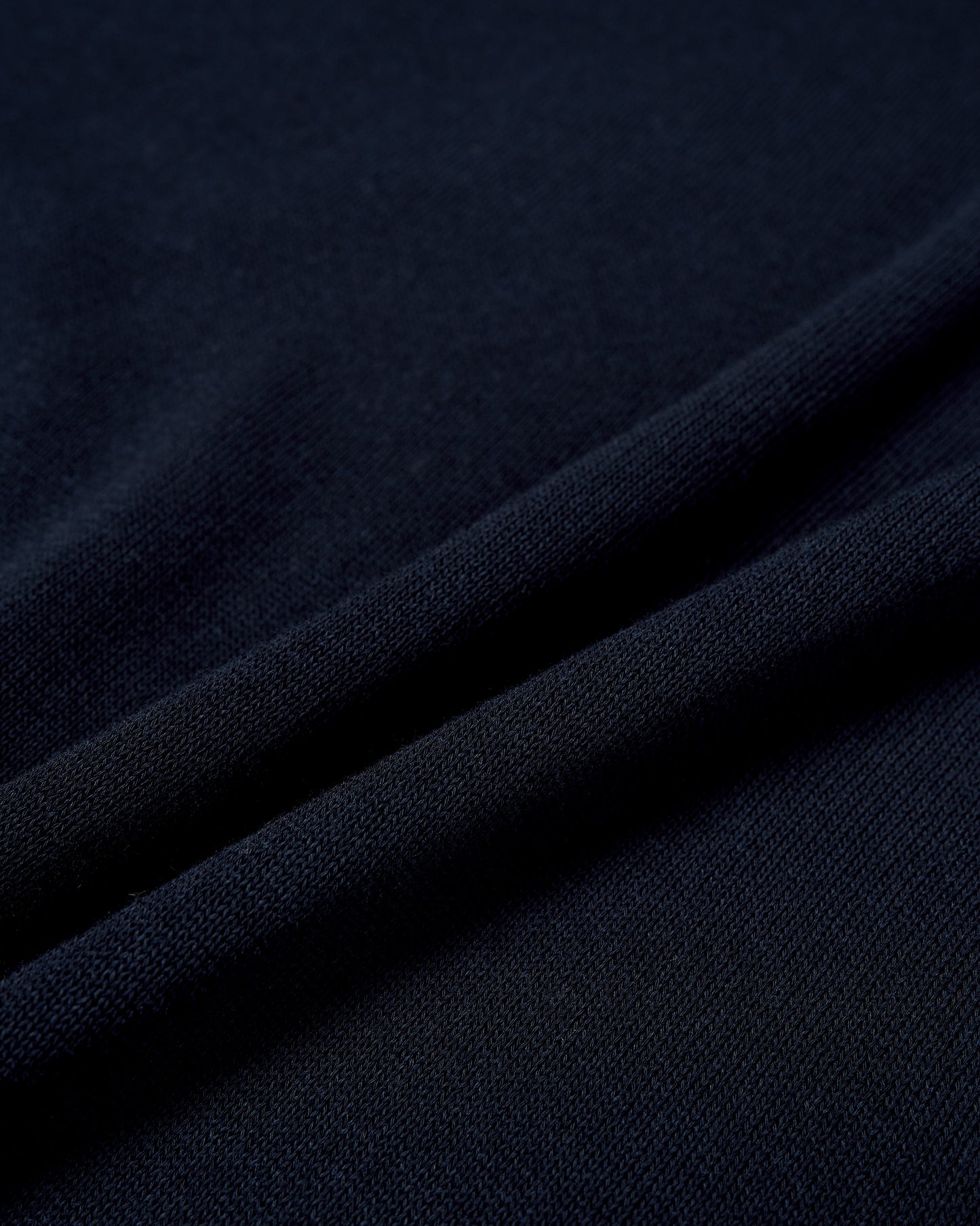 Knitted cotton polo - Two tone Navy blue