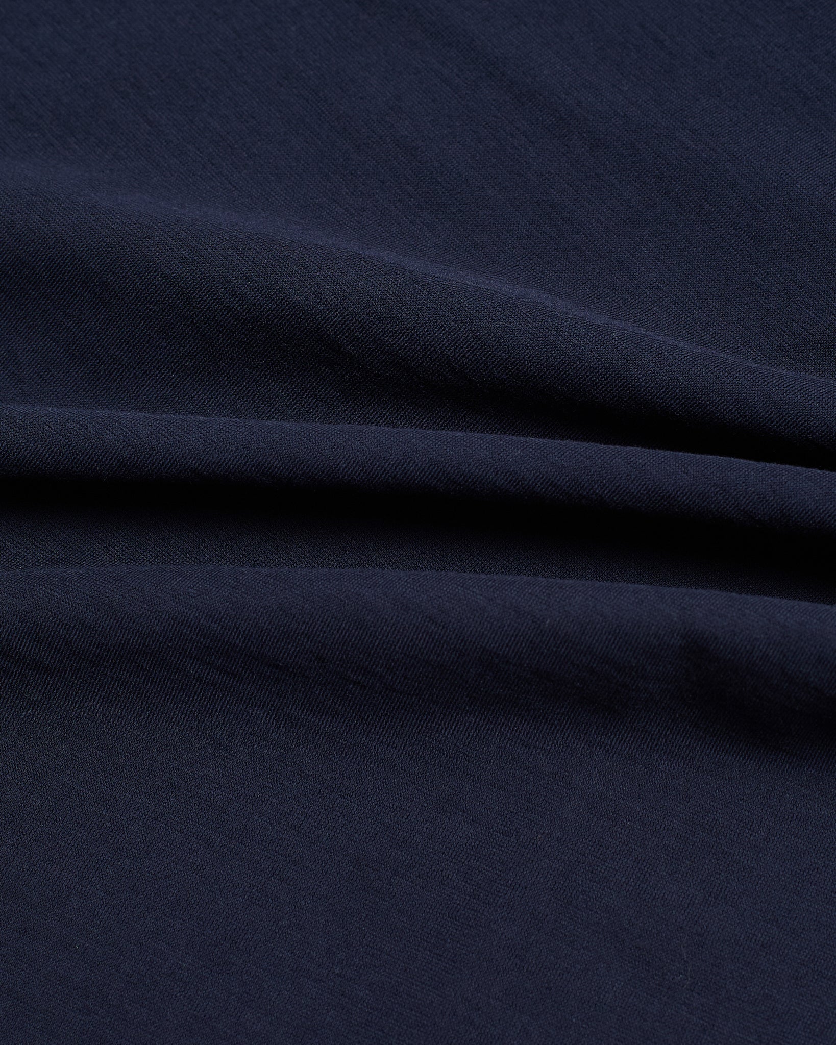 T shirt - Crew neck - Navy blue - compact cotton