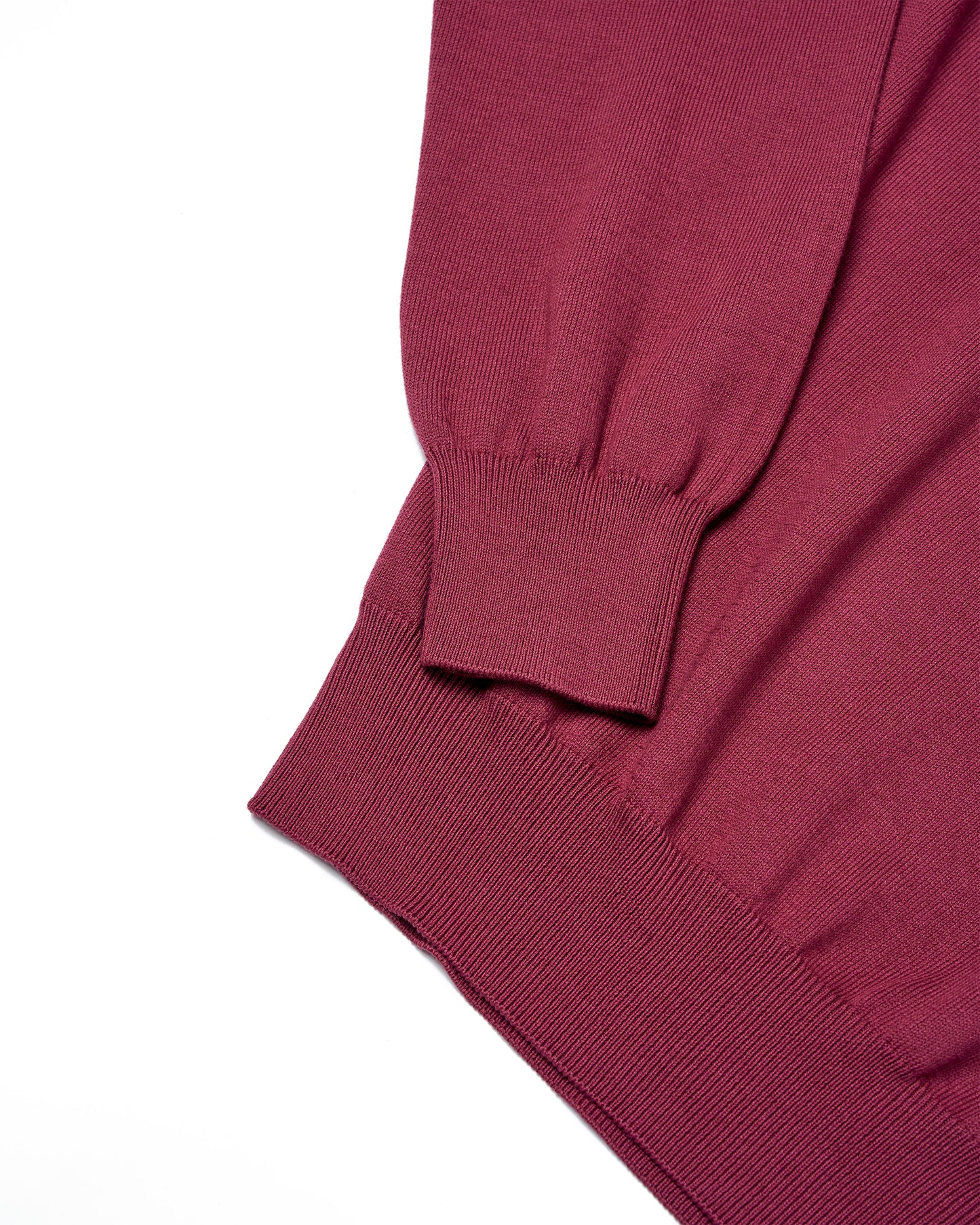 Knitted cotton polo - Marrone red