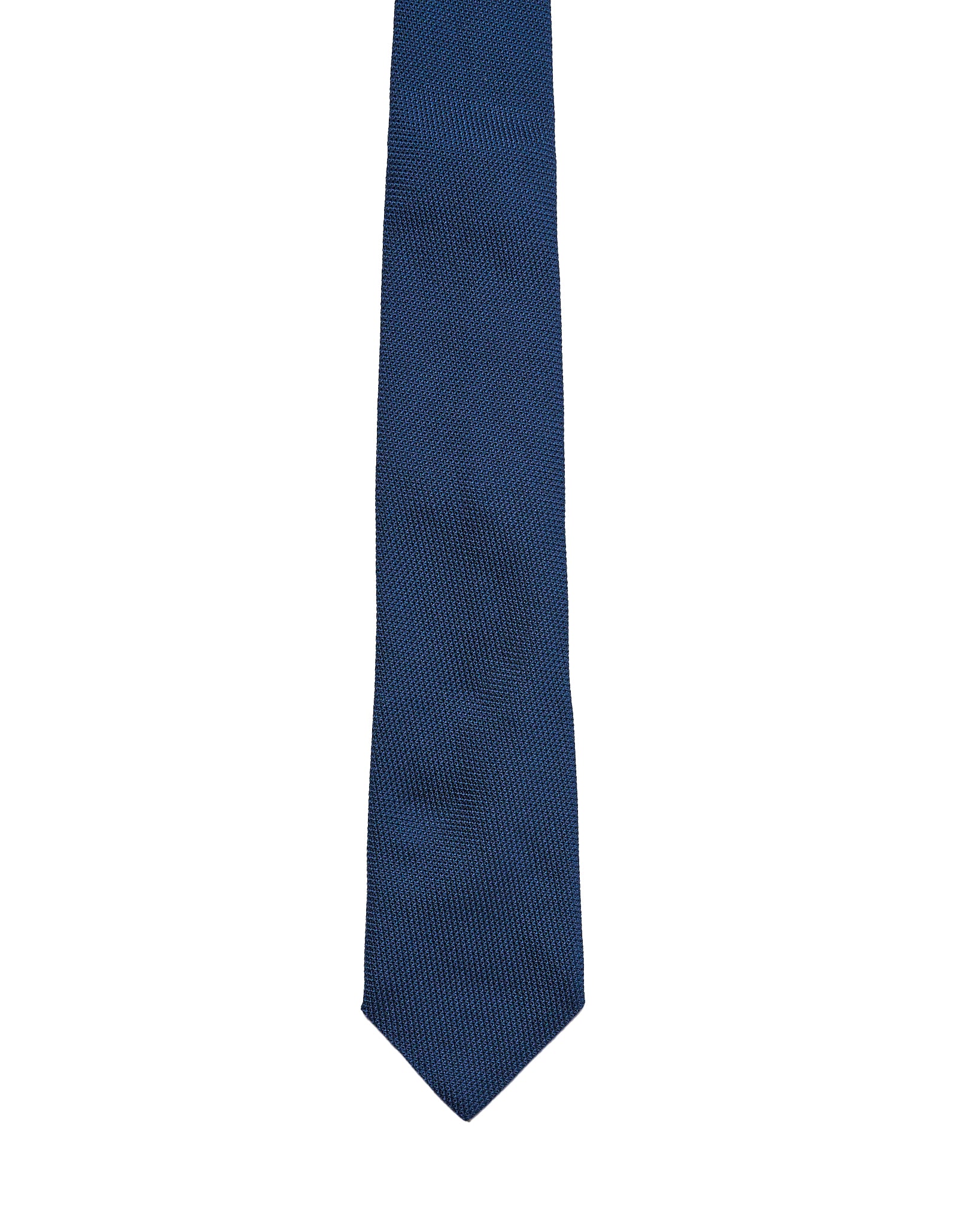 Grenadine tie - 3 Fold - Navy blue small grain