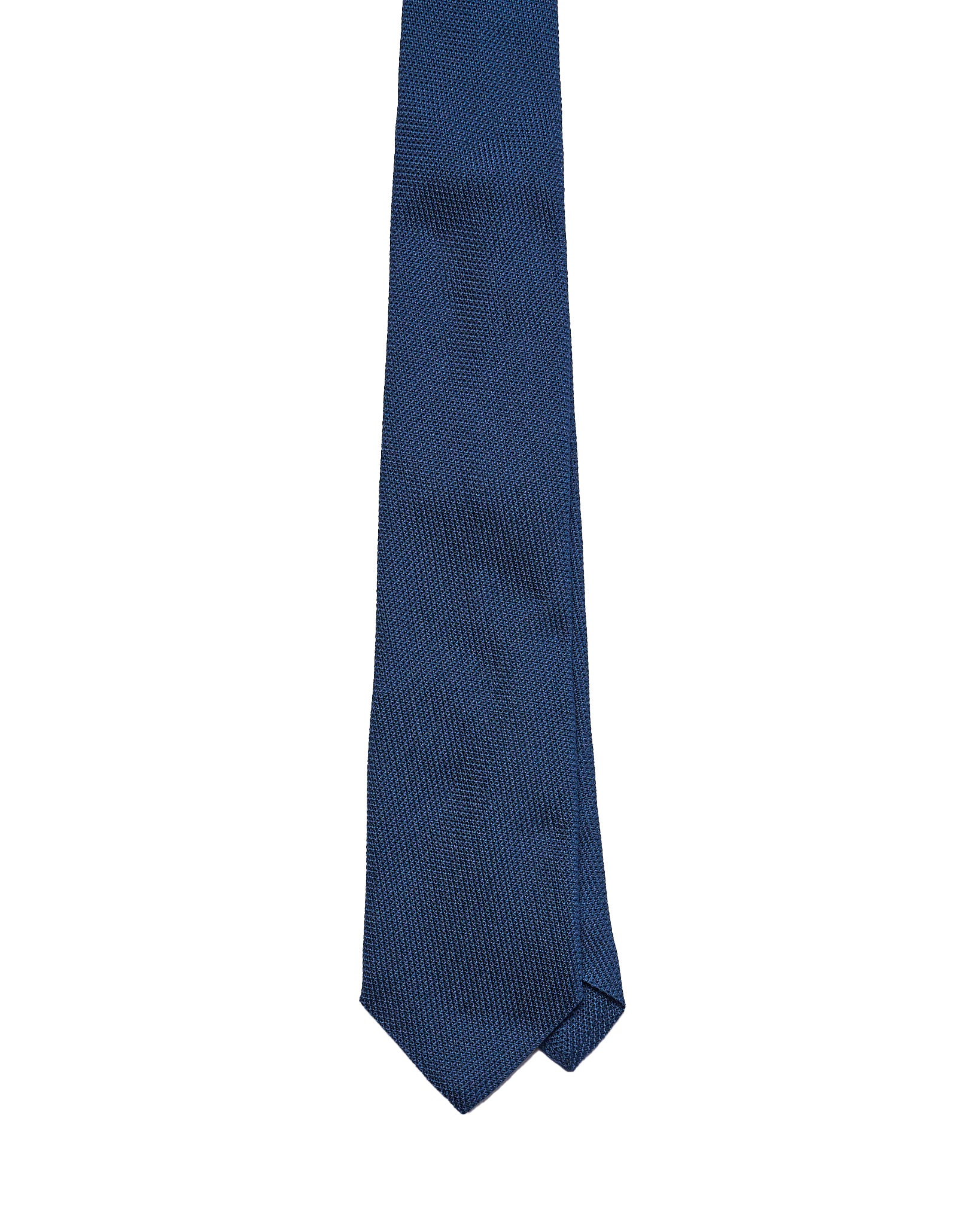 Grenadine tie - 3 Fold - Navy blue small grain