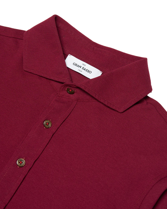 Pique cotton polo - Marrone red