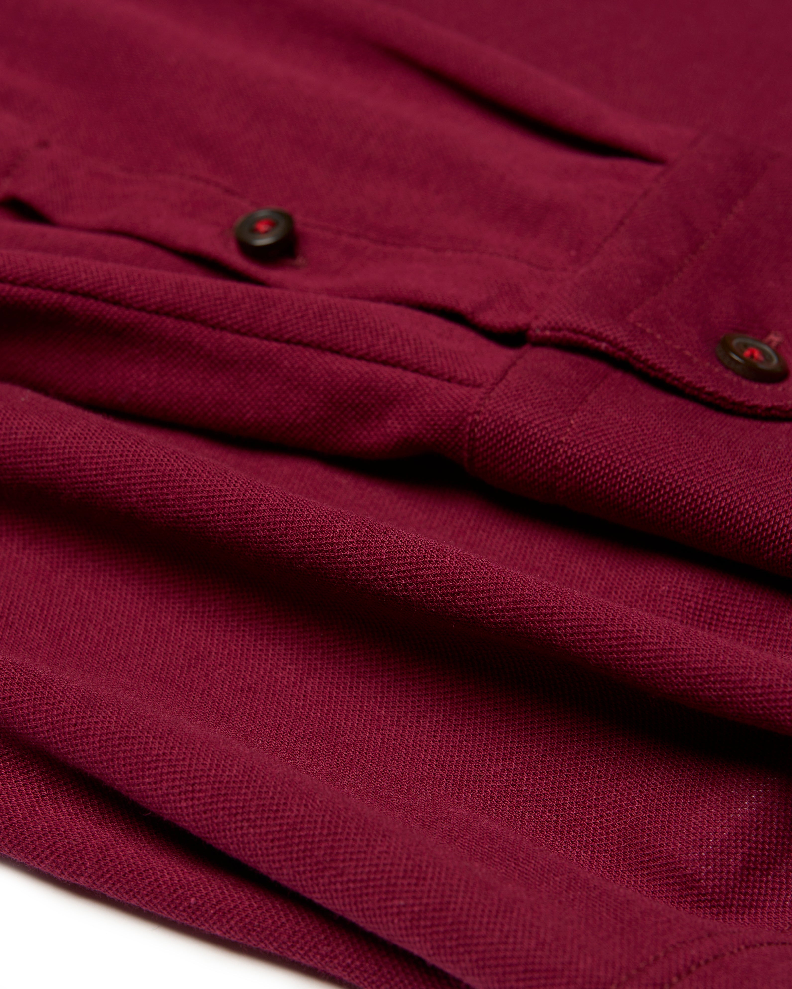 Pique cotton polo - Marrone red