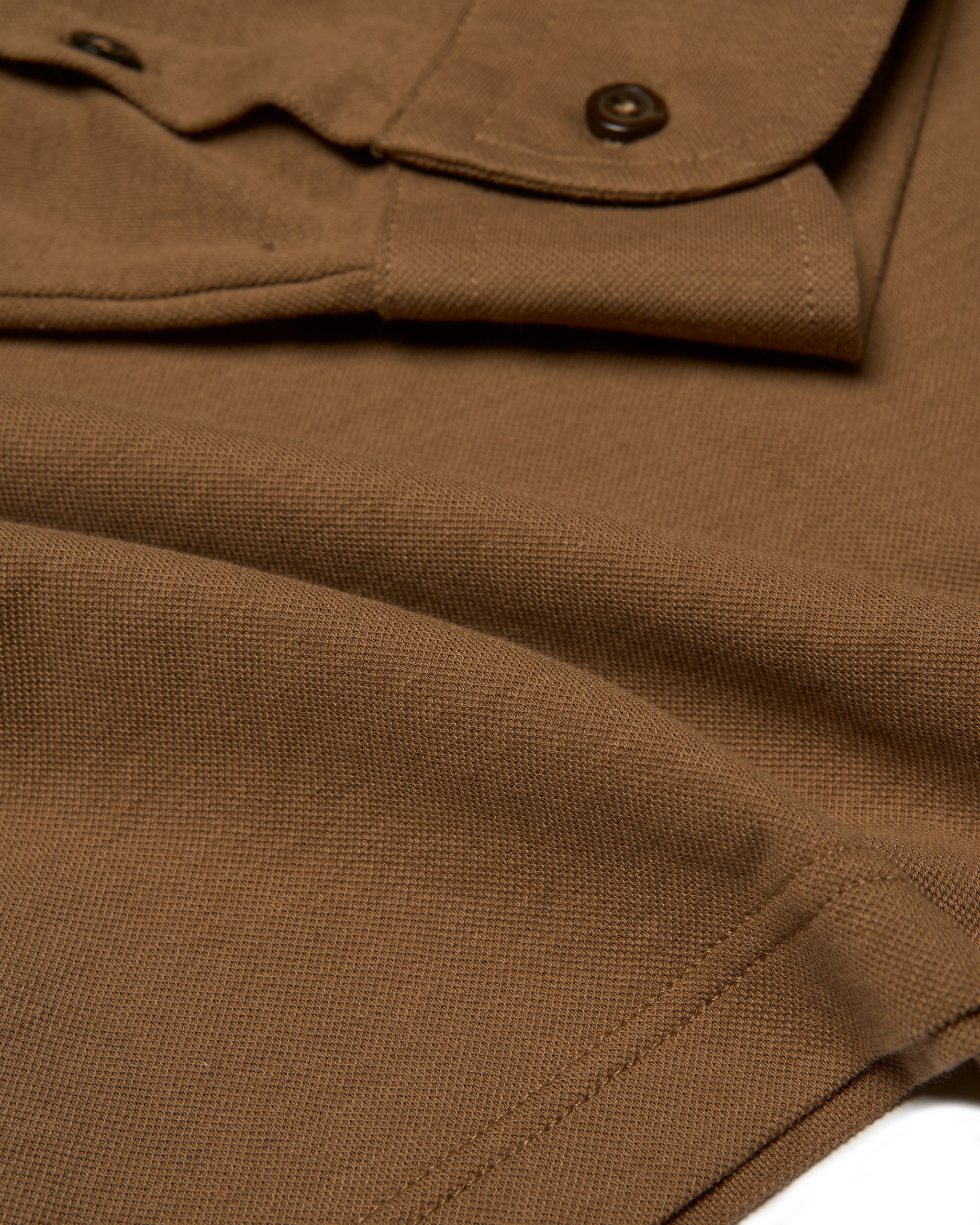 Pique cotton polo - Caramel