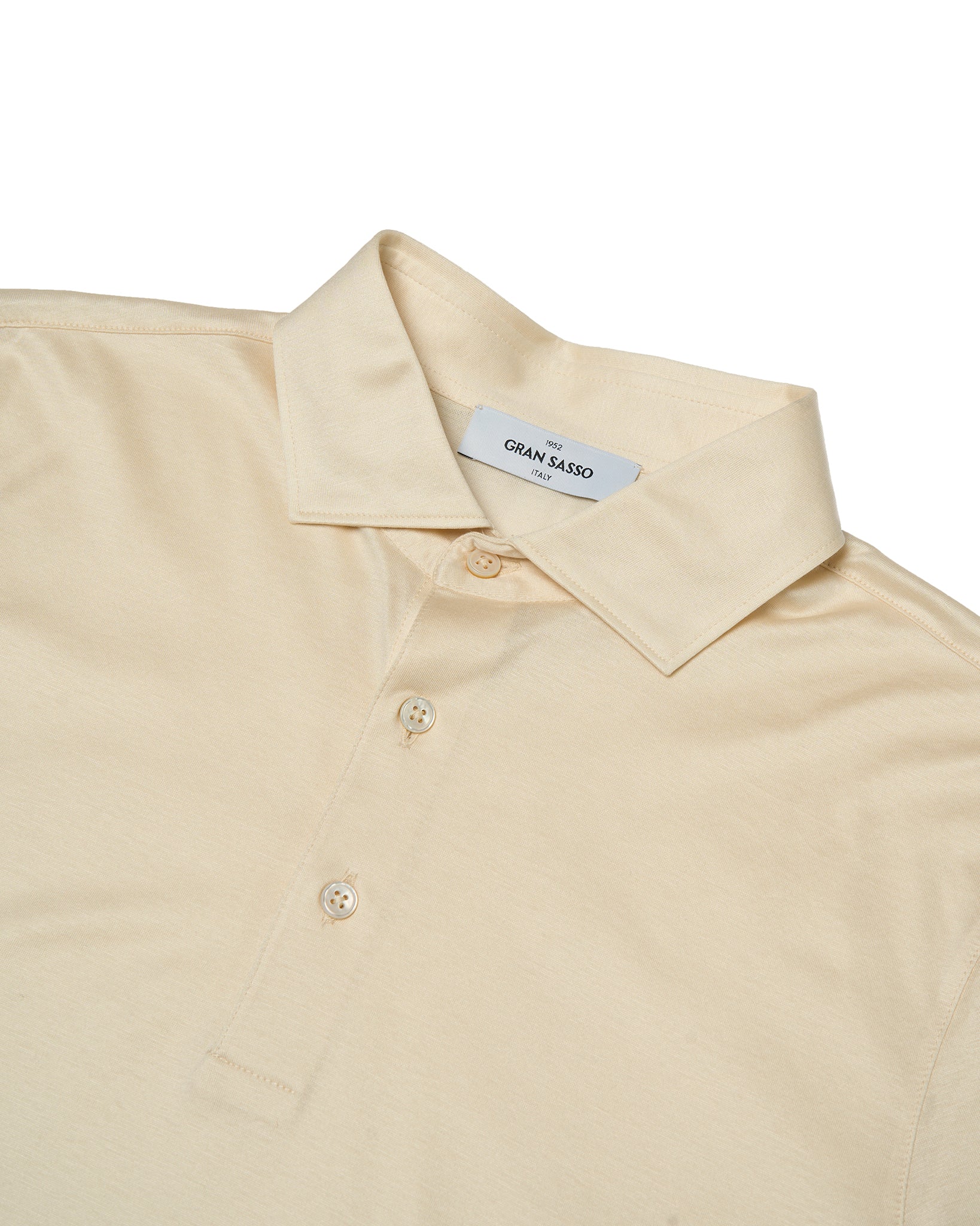 Jersey cotton polo - Off white