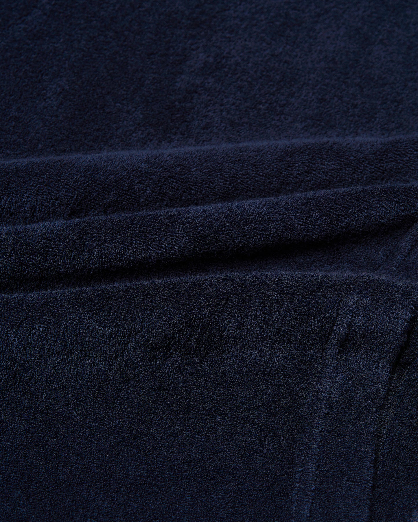 Terrycloth polo - Navy blue