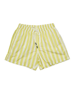 Swimtrunk - Printed Stripe - Lemon