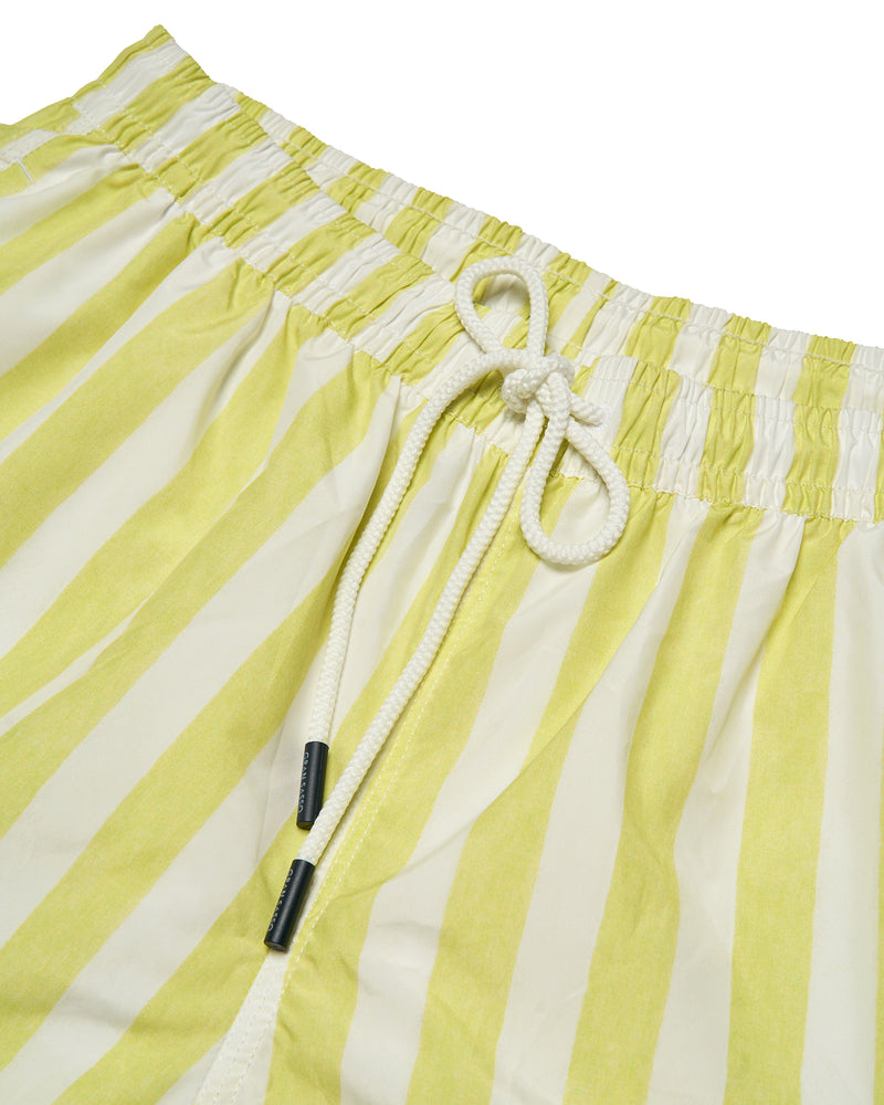 Swimtrunk - Printed Stripe - Lemon