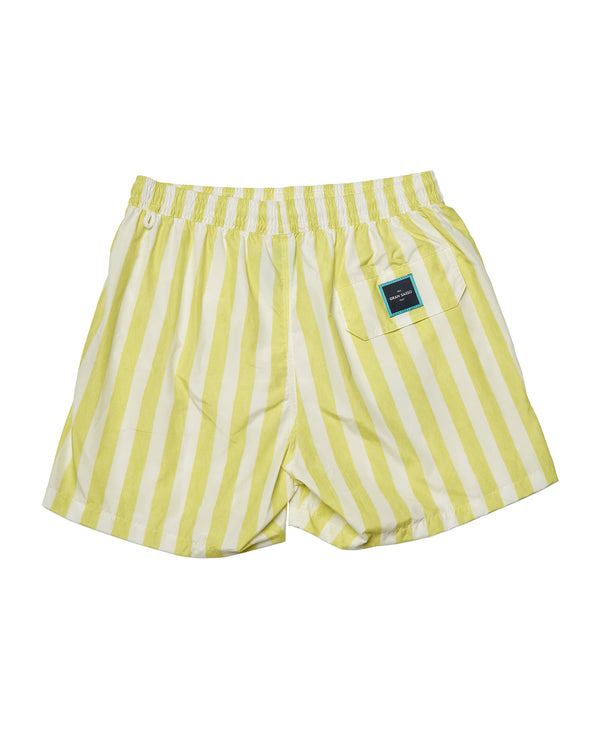 Swimtrunk - Printed Stripe - Lemon