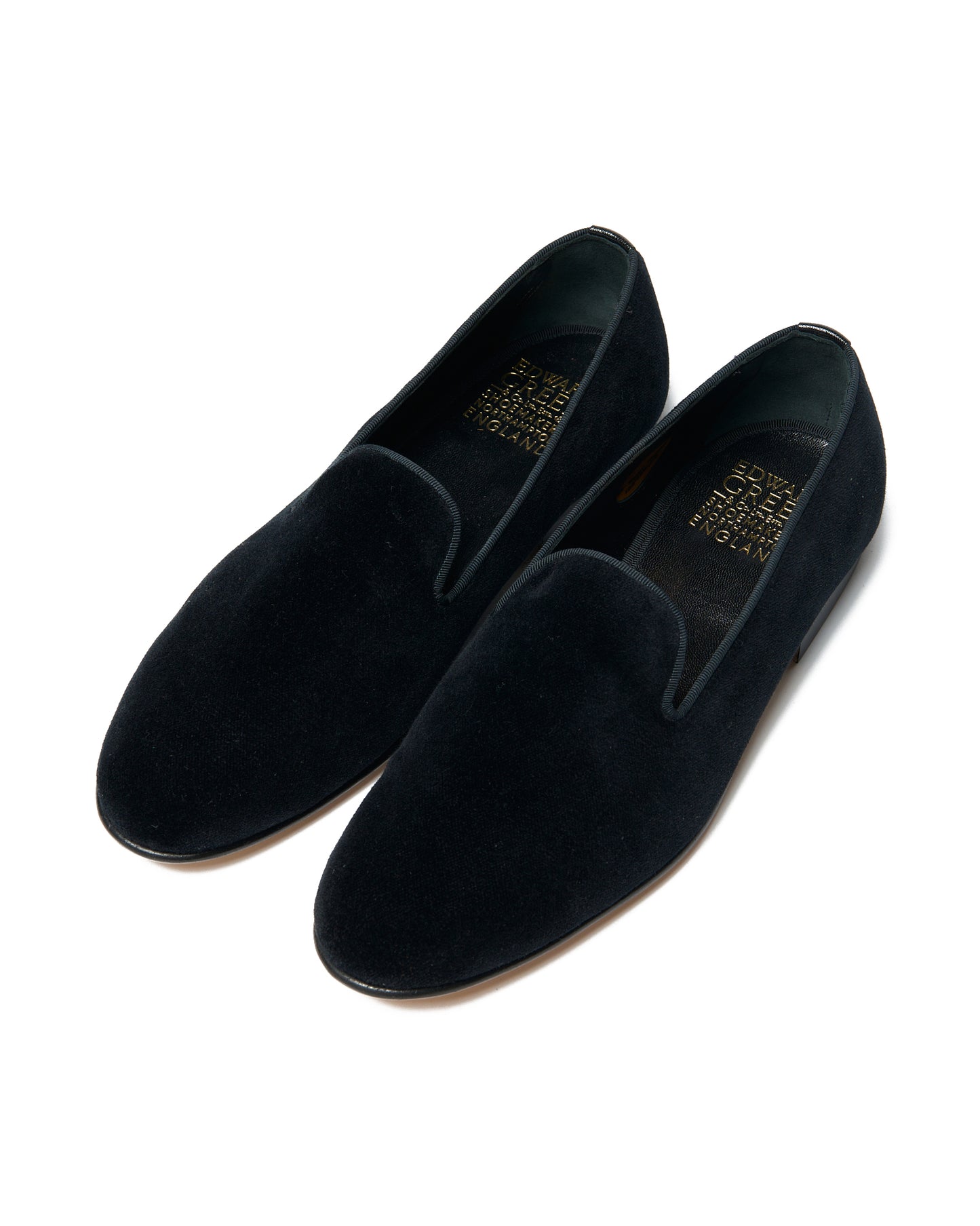 Royal Albert - Black velvet slipper - Last 389