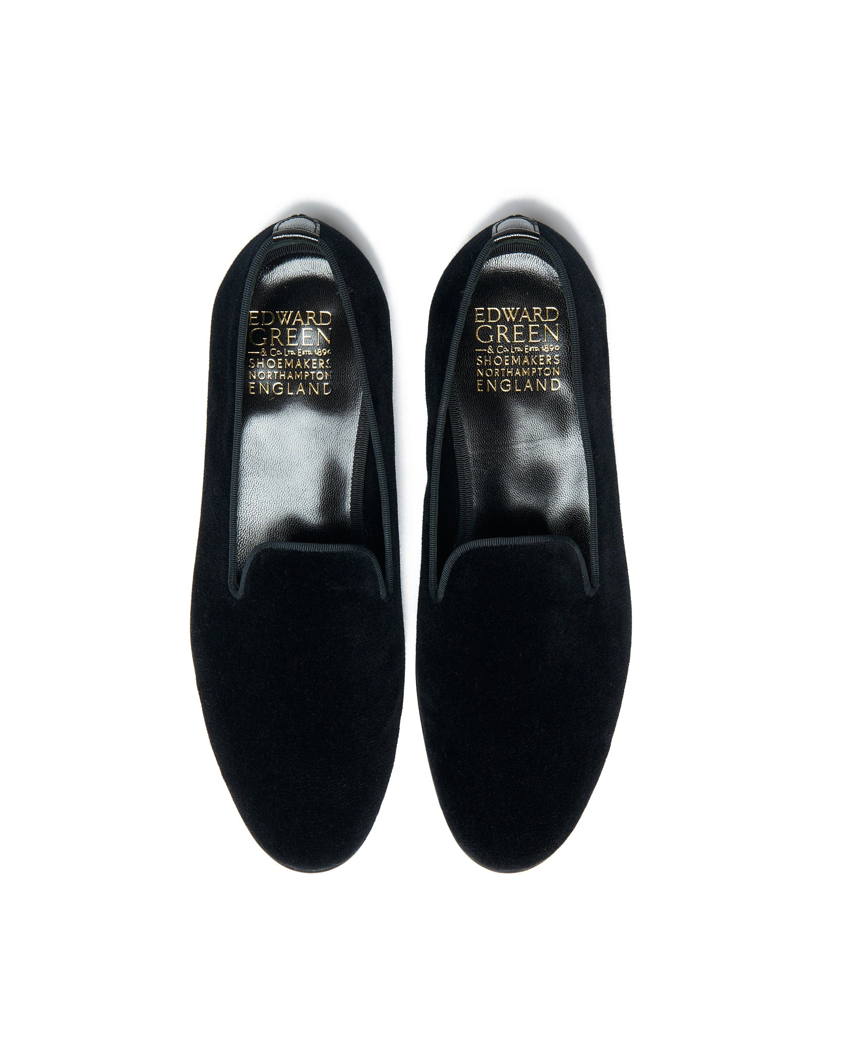 Royal Albert - Black velvet slipper - Last 389