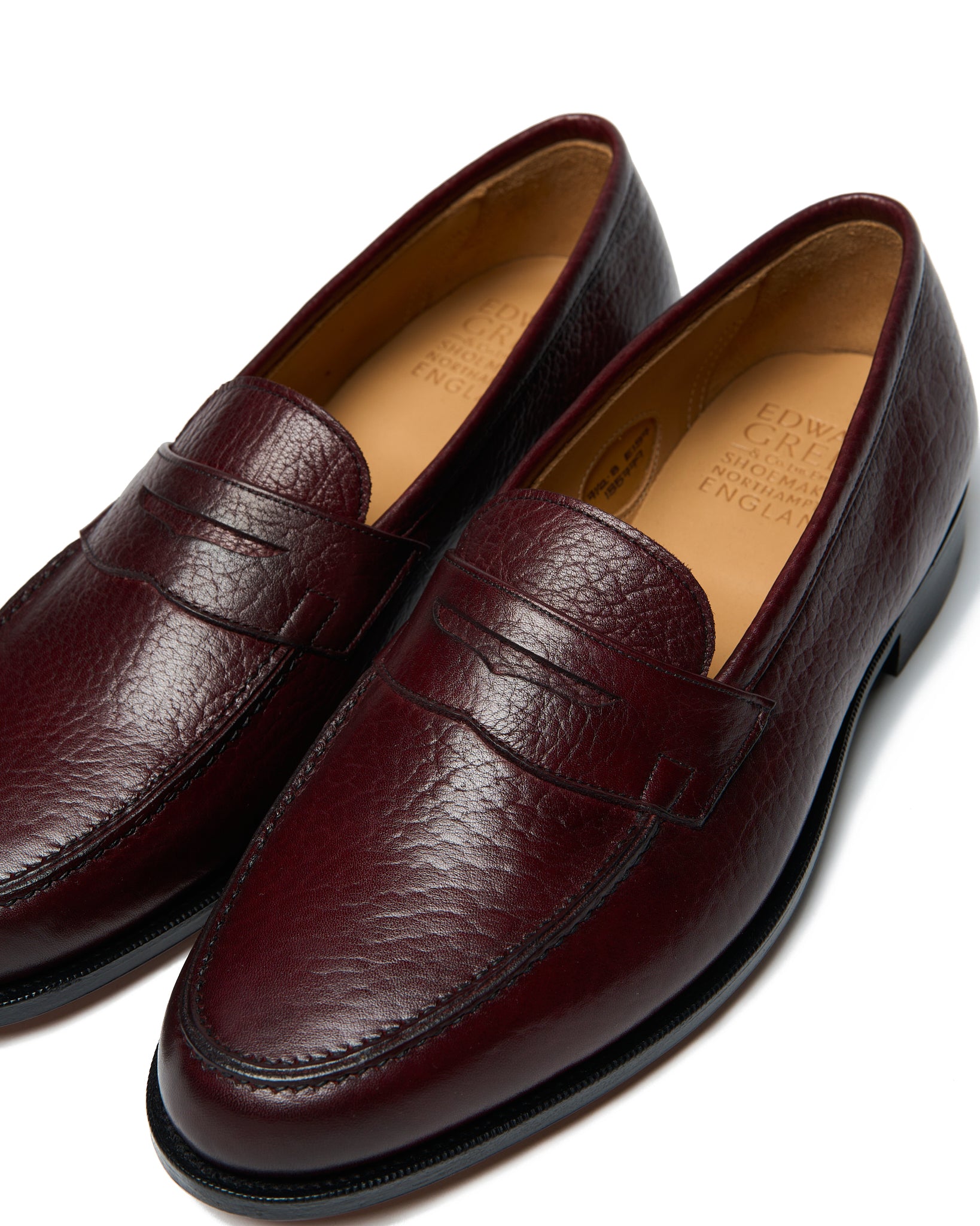 Duke - Aubergine London Grain loafer - Last 137