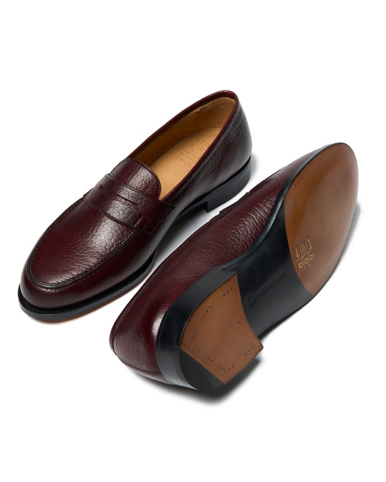 Duke - Aubergine London Grain loafer - Last 137