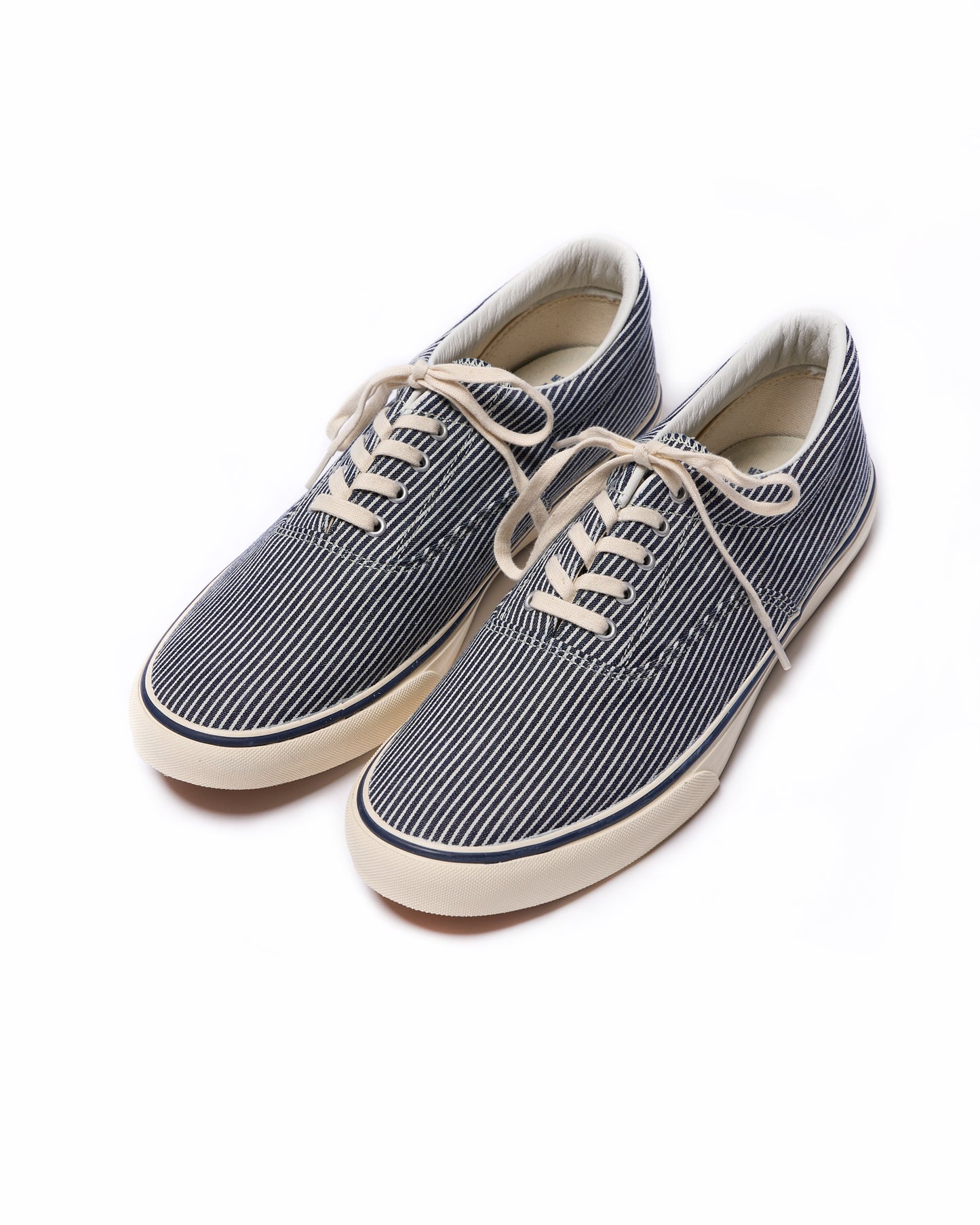 Holiday canvas shoes - Navy and off-whtie stripe