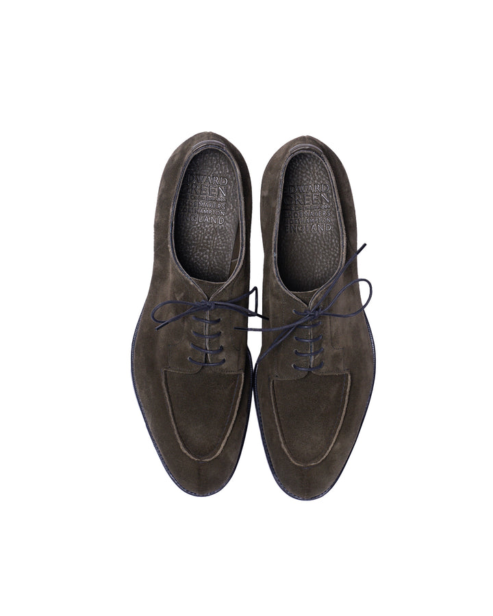 Dover - Moss suede calfskin unlined derby - Last 202