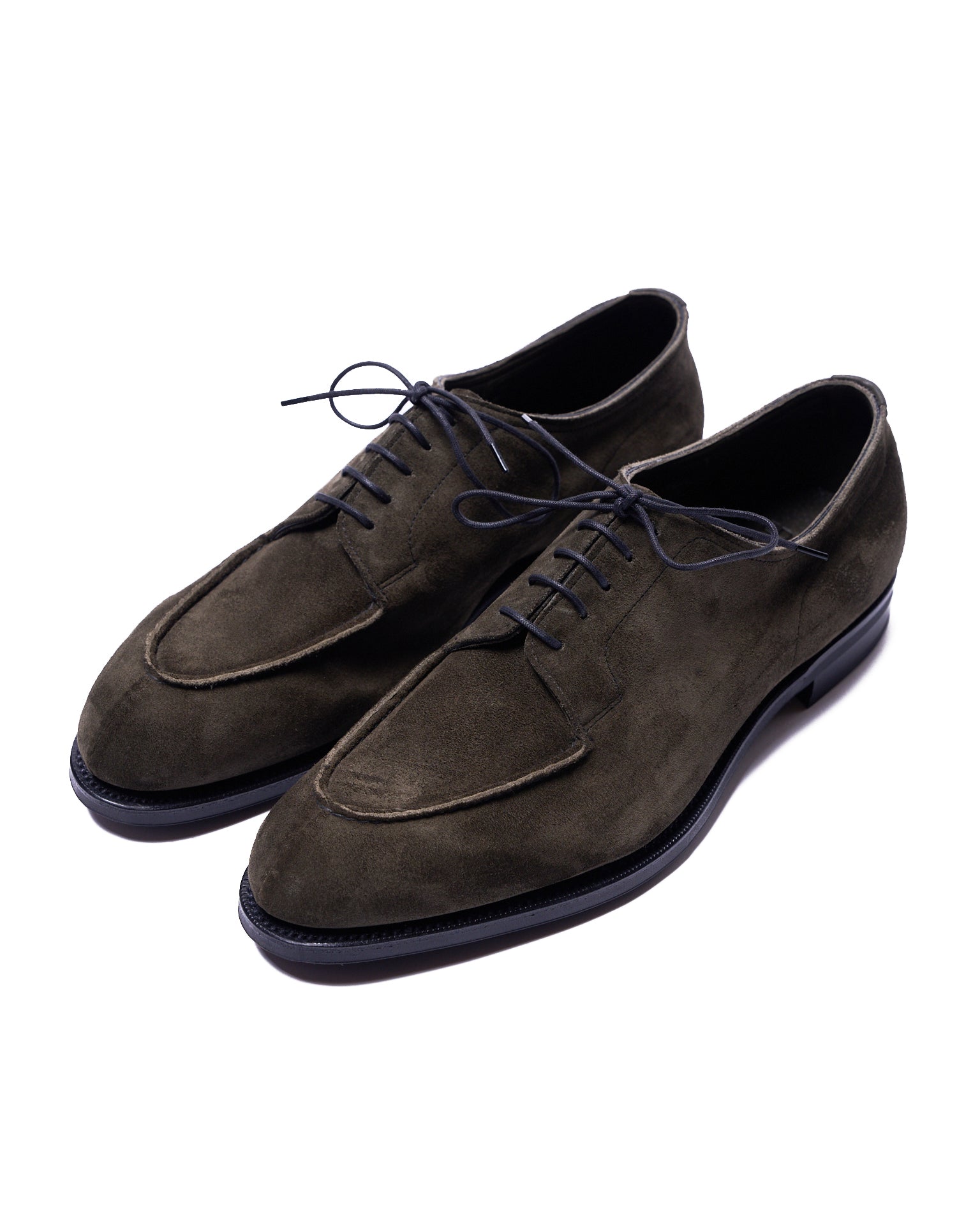 Dover - Moss suede calfskin unlined derby - Last 202