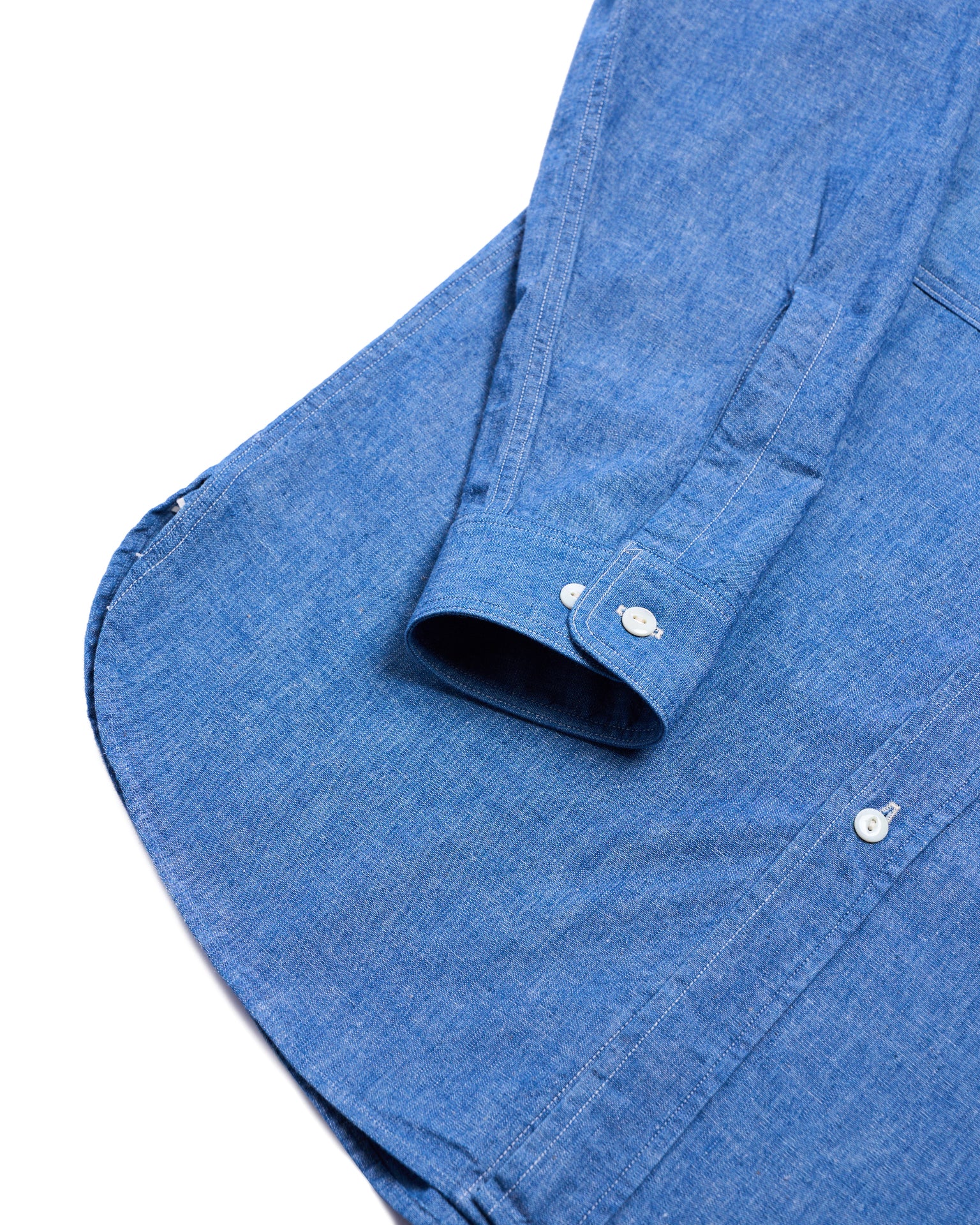 Chambray work shirt - Medium blue