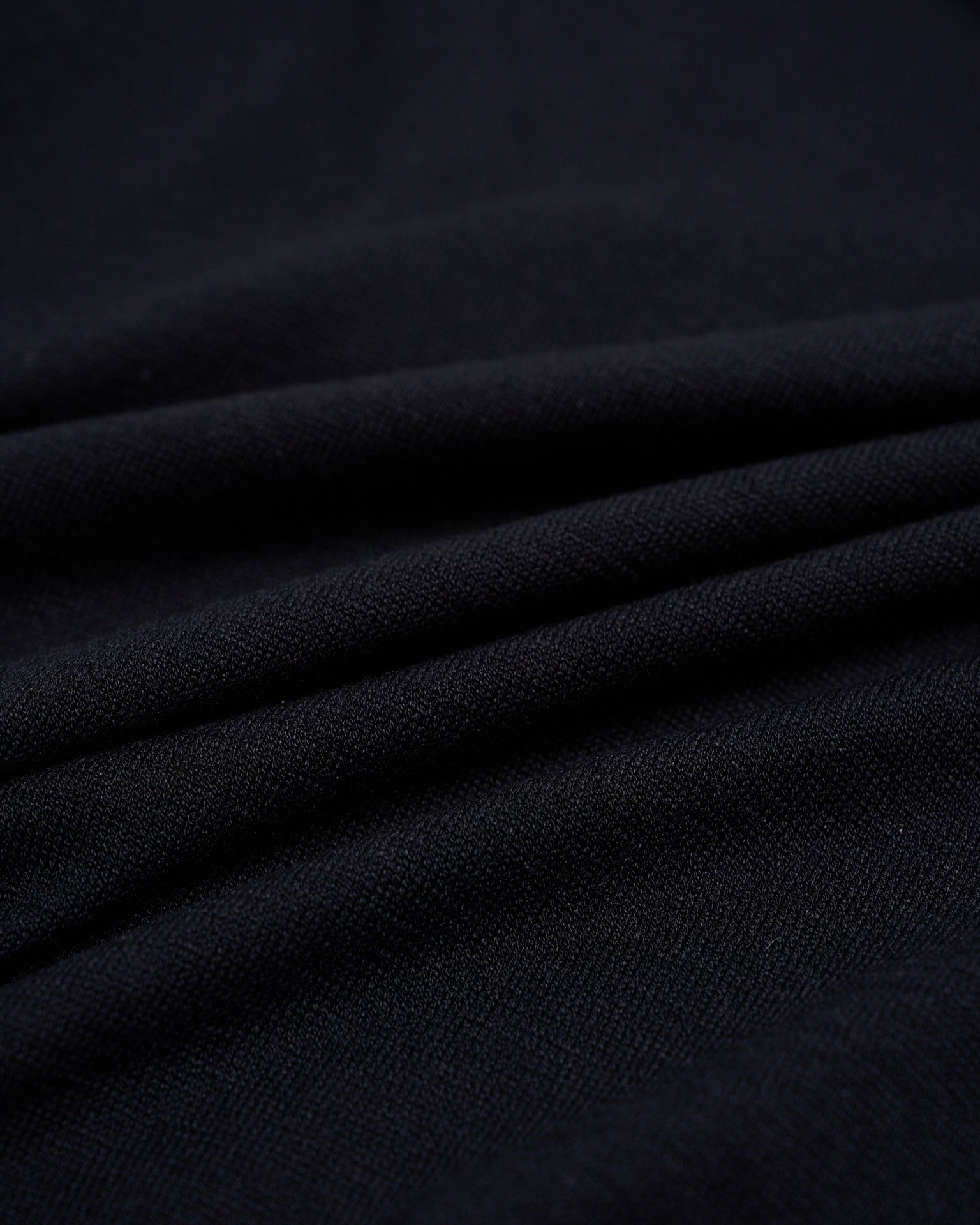 Knitted silk polo - Black