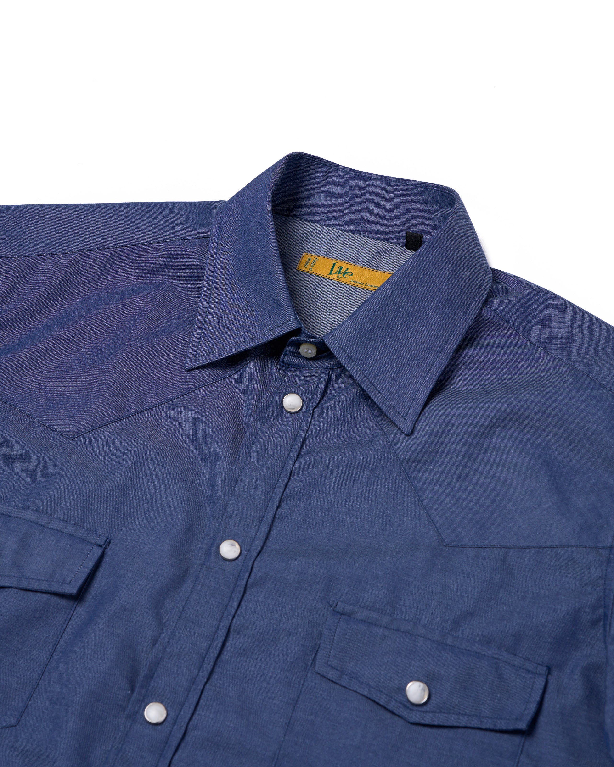 Western shirt - Chambray cotton