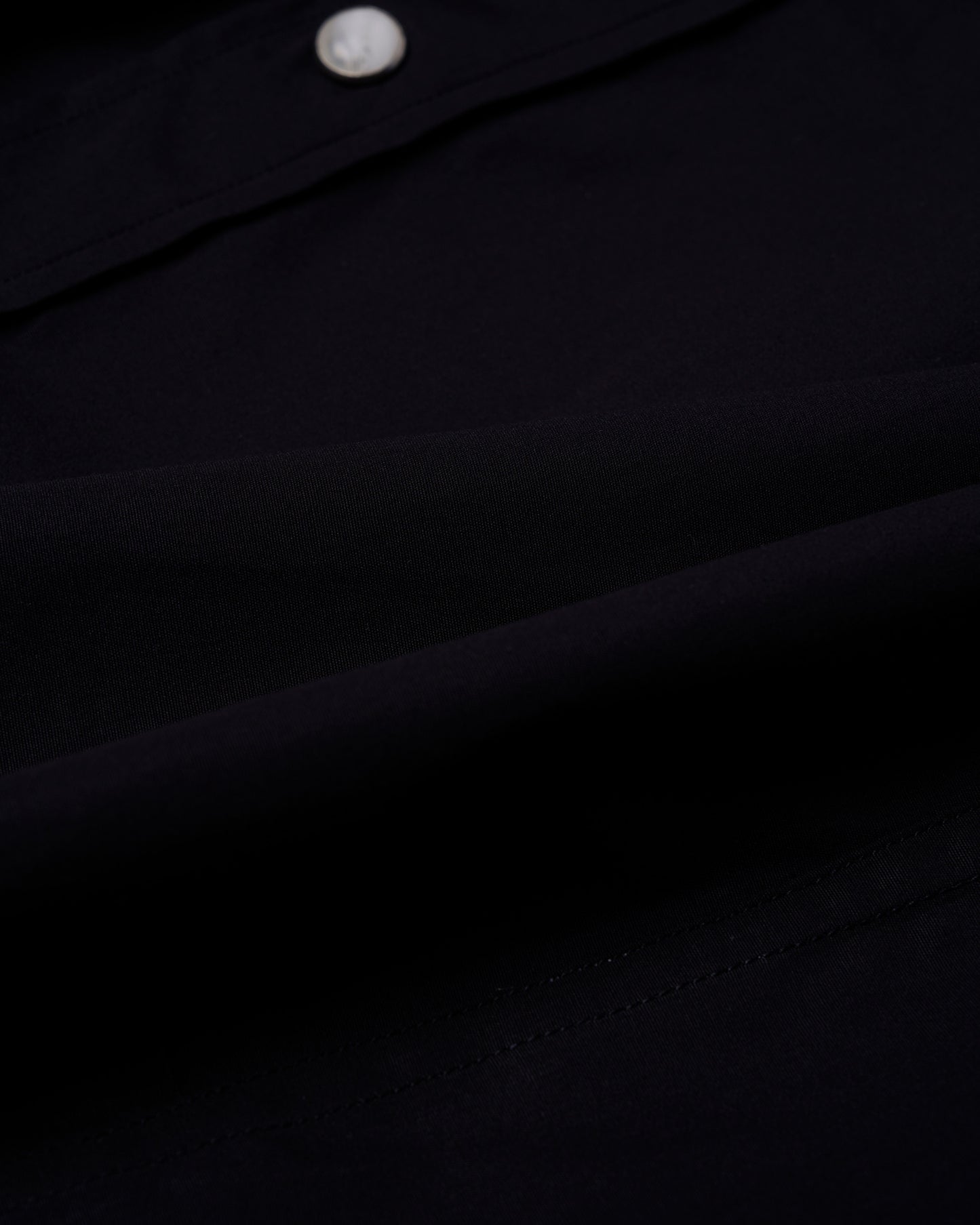 Western shirt - Black twill cotton