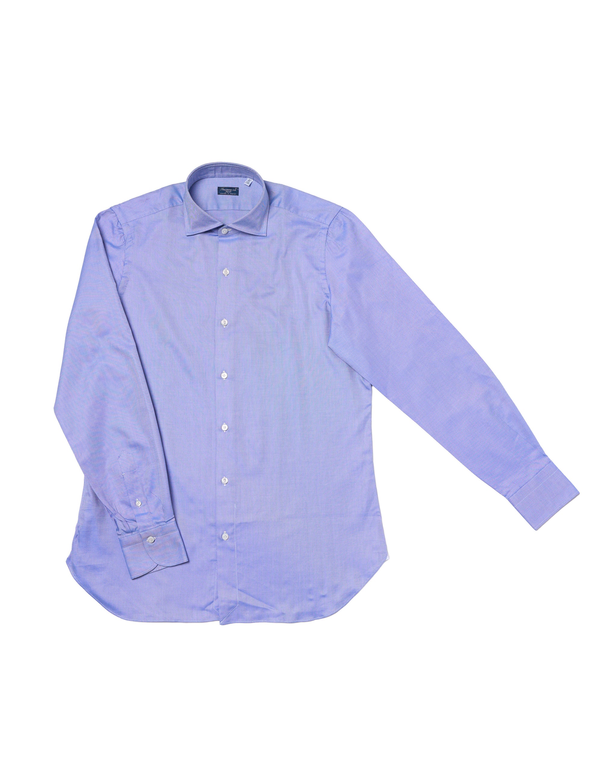 Shirt Spread collar - Blue super oxford - Cotton