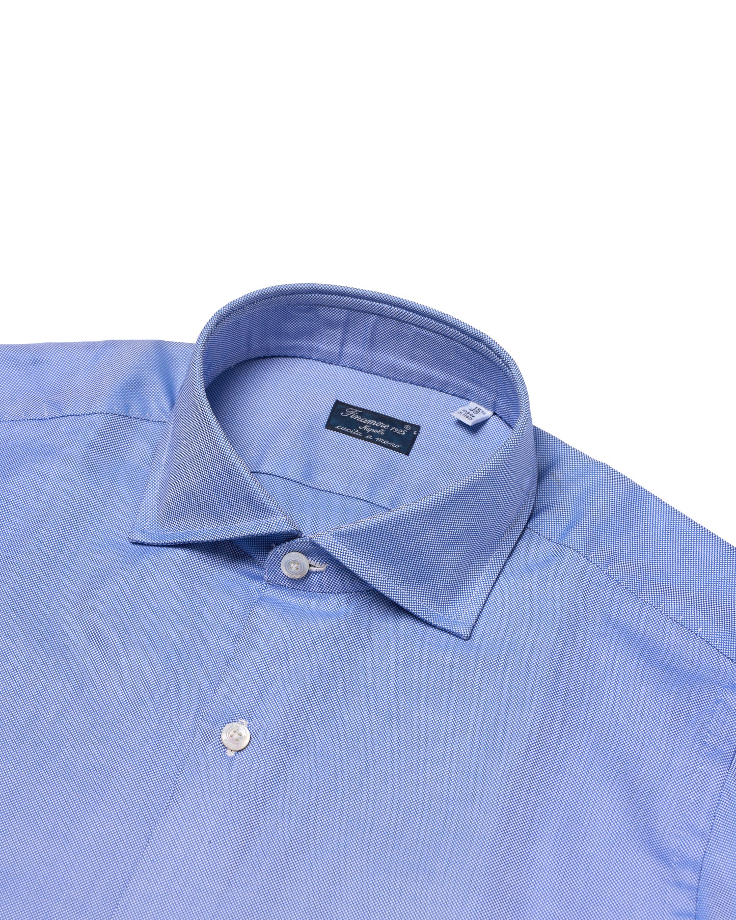 Shirt Spread collar - Blue super oxford - Cotton