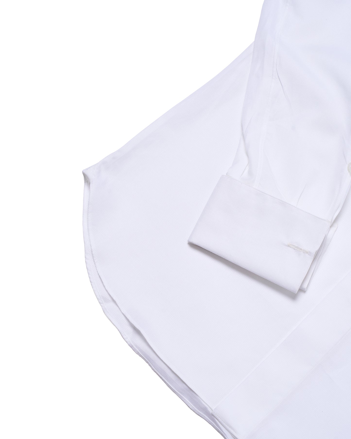 Wing collar shirt - White poplin cotton