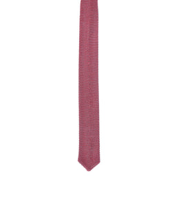 Knitted tie - Pink with azzuro blue