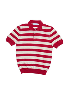 Terry cloth polo - Red stripe