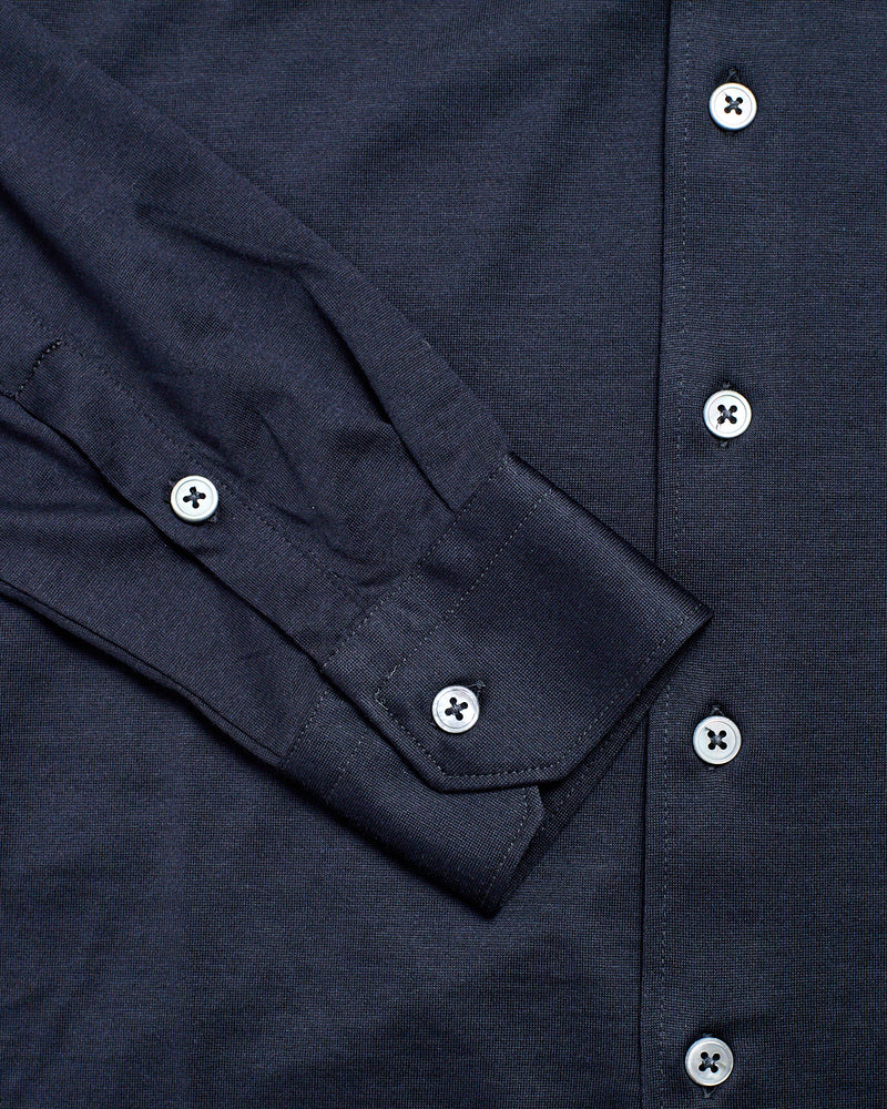 Shirt - Long sleeve shirt jersey - Navy blue - CO/SE