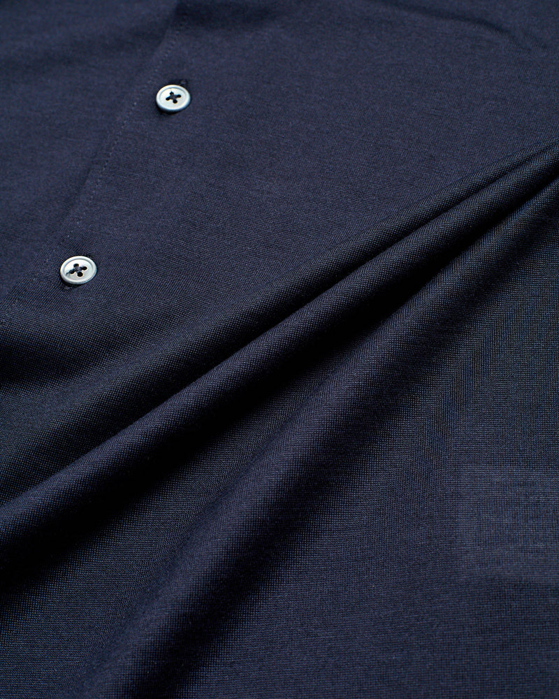 Shirt - Long sleeve shirt jersey - Navy blue - CO/SE