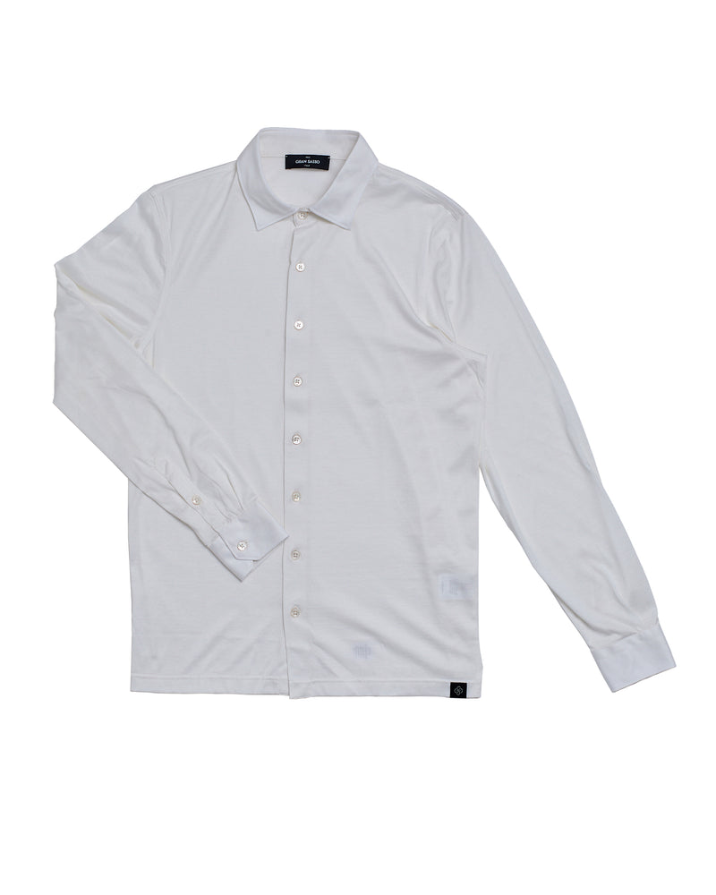 Shirt - Long sleeve shirt jersey - Off white - CO/SE