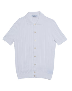 Shirt - Knitted ribbed - White - CO