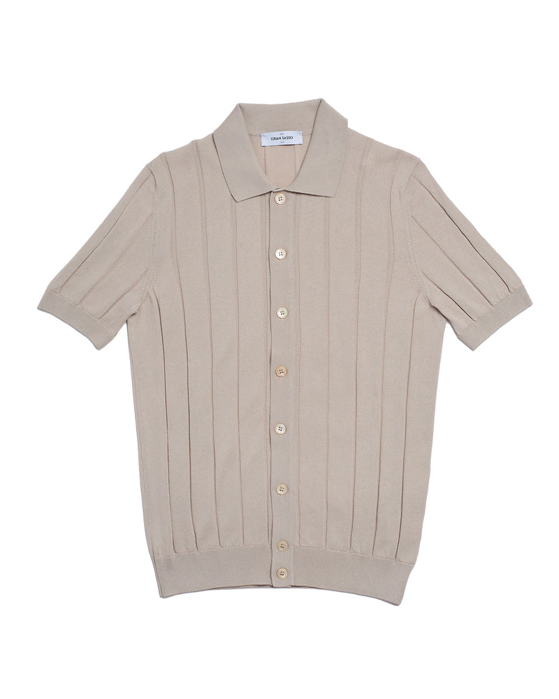 Shirt - Knitted ribbed - Sand - CO