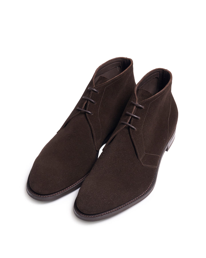 Shanklin - Espresso suede calf skin desert boot