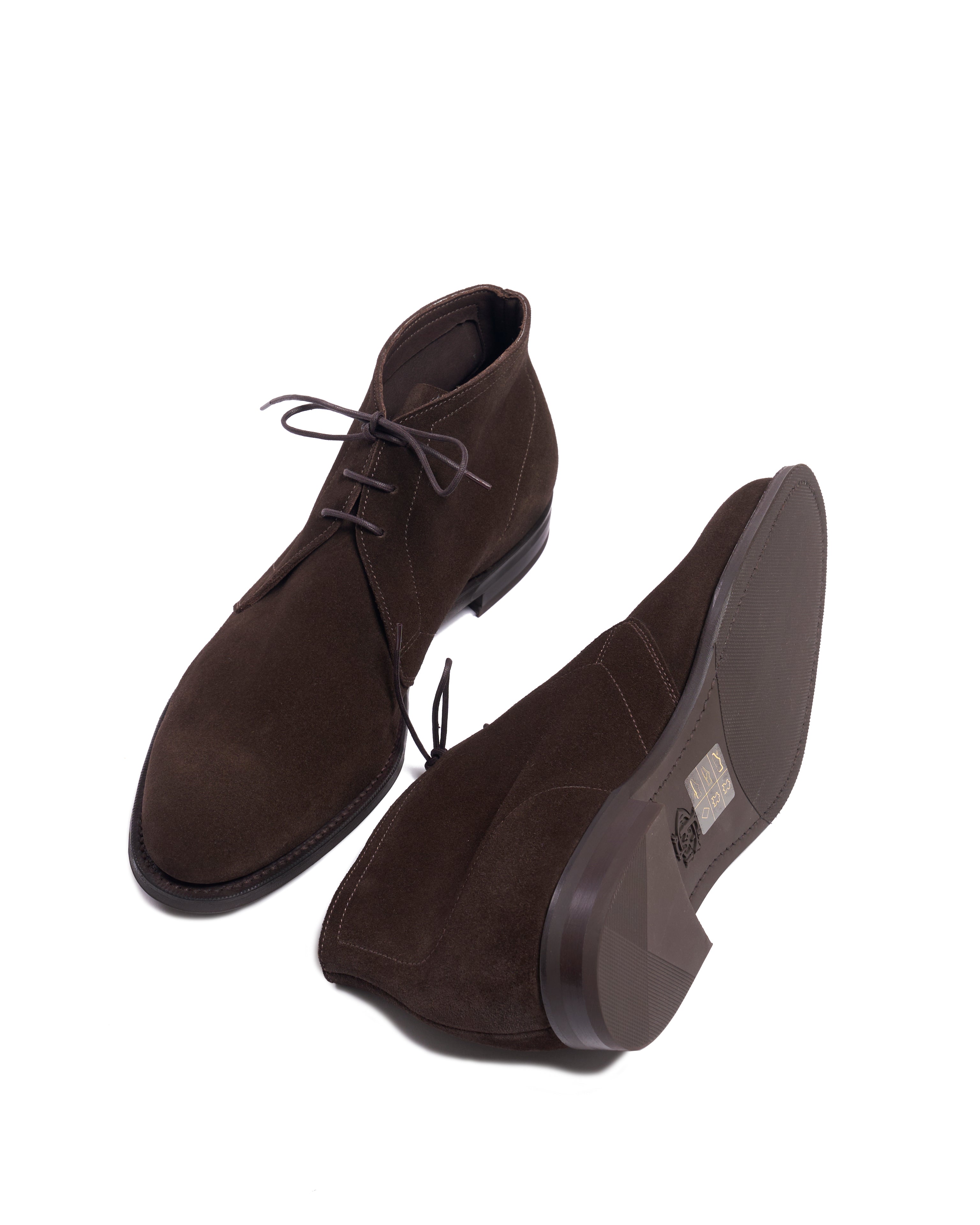 Shanklin - Espresso suede calf skin desert boot