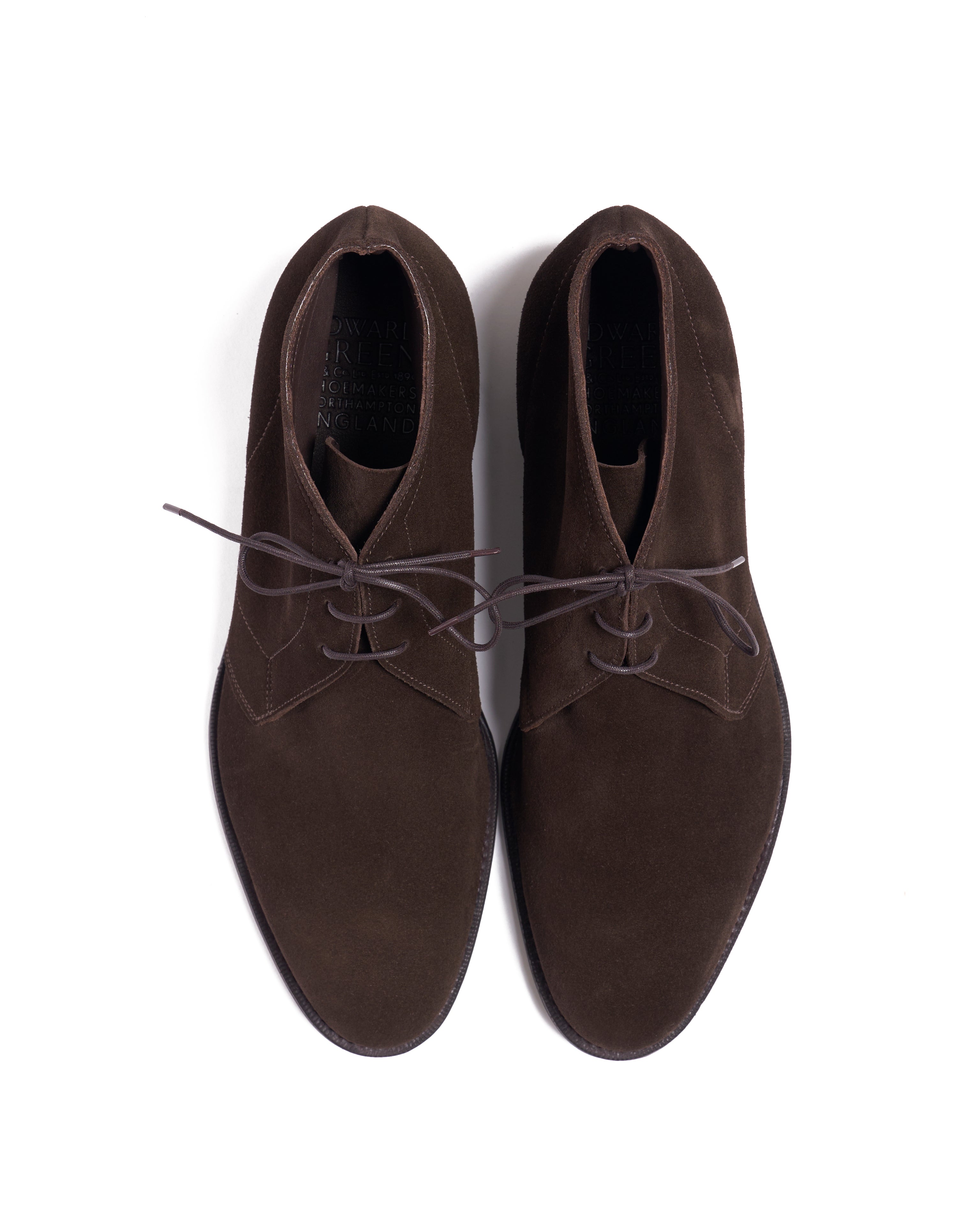 Shanklin - Espresso suede calf skin desert boot
