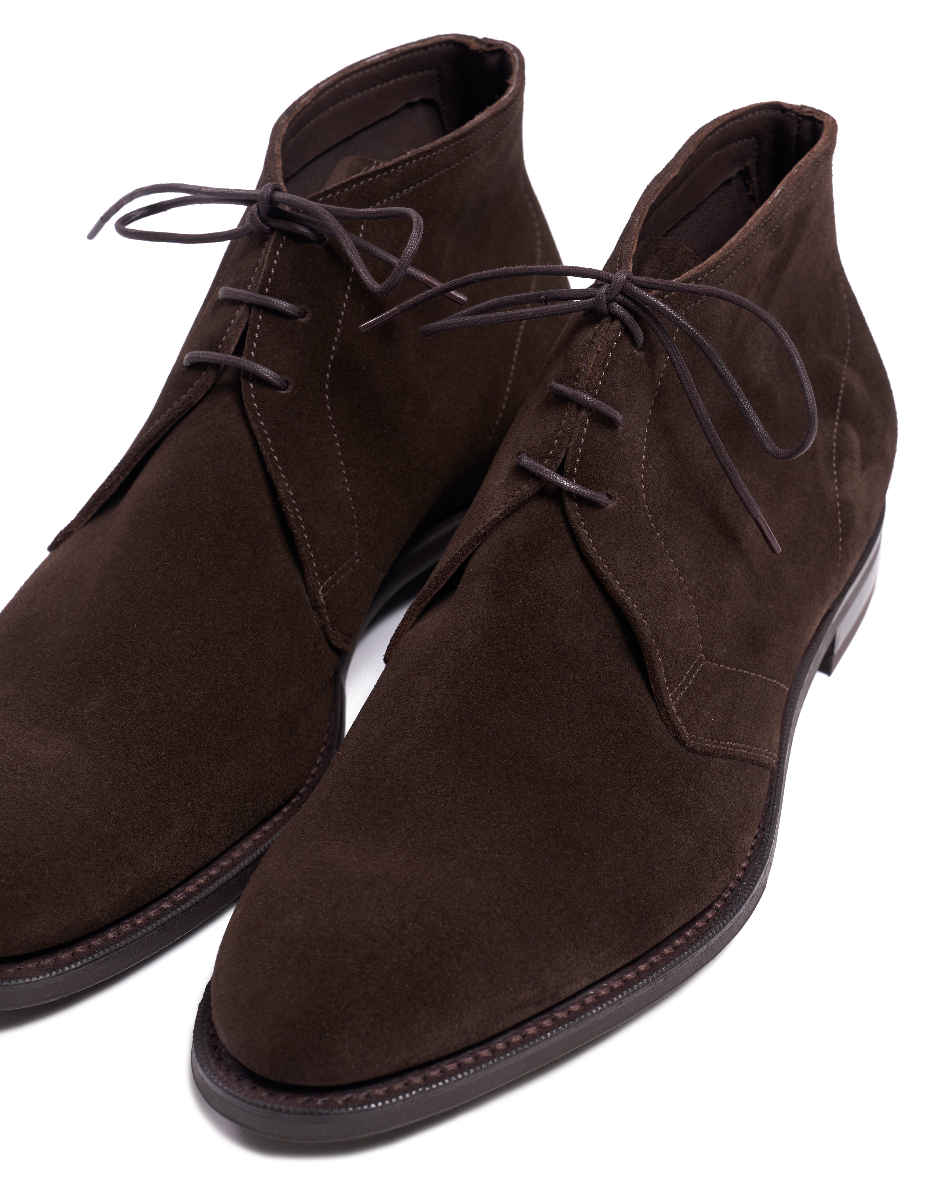 Shanklin - Espresso suede calf skin desert boot