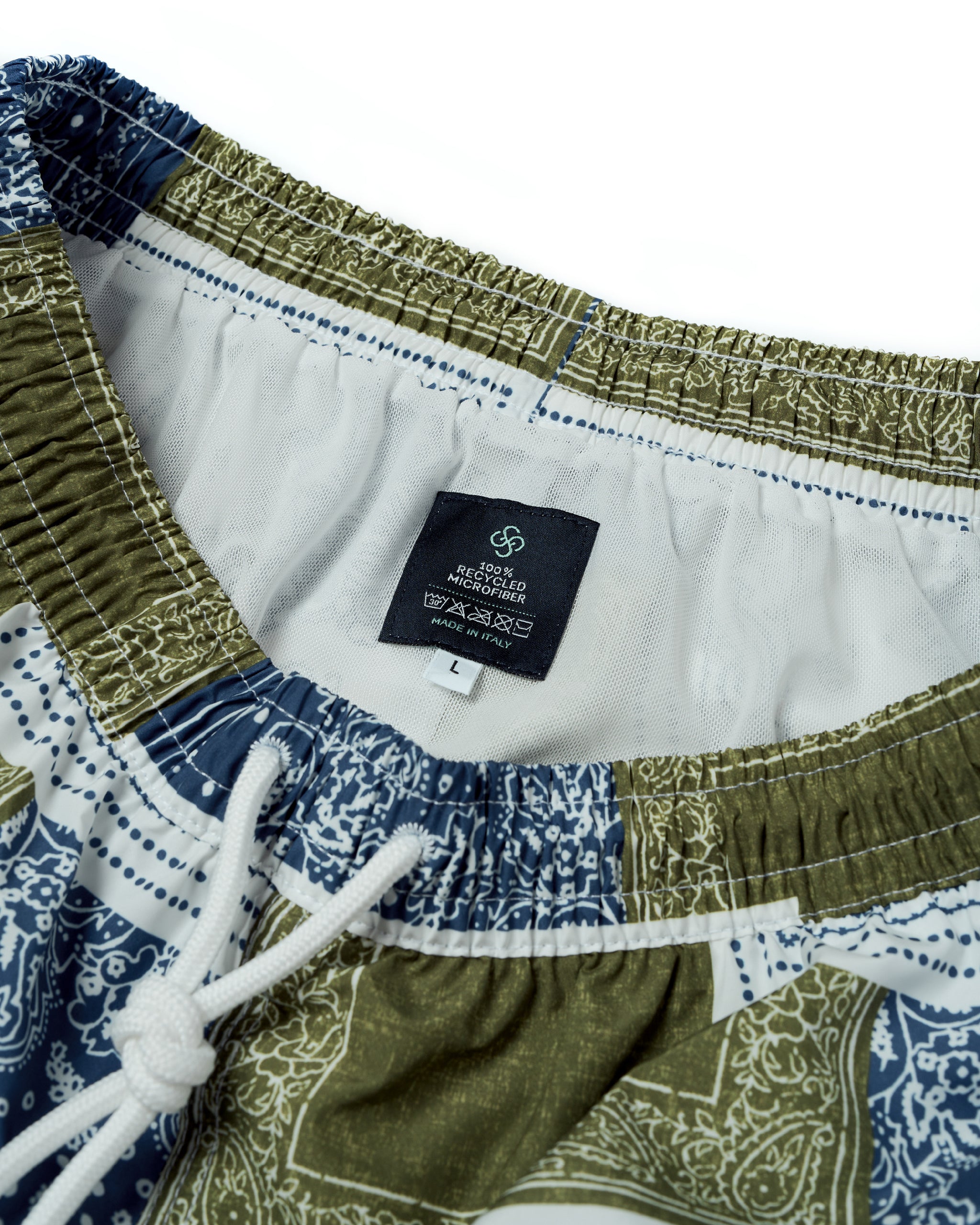 Printed bandana swim shorts - Shades of blue