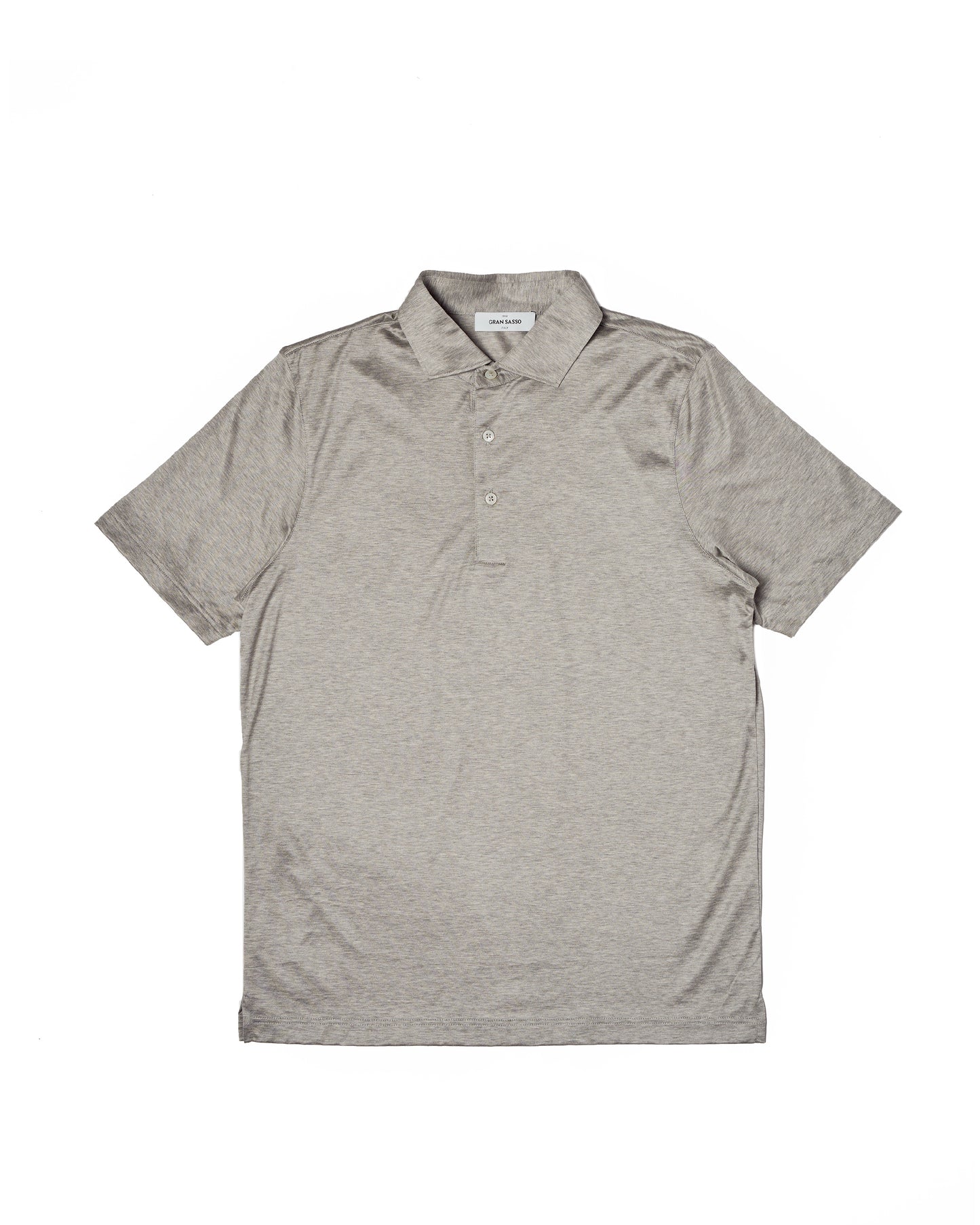 Jersey cotton polo - Light grey