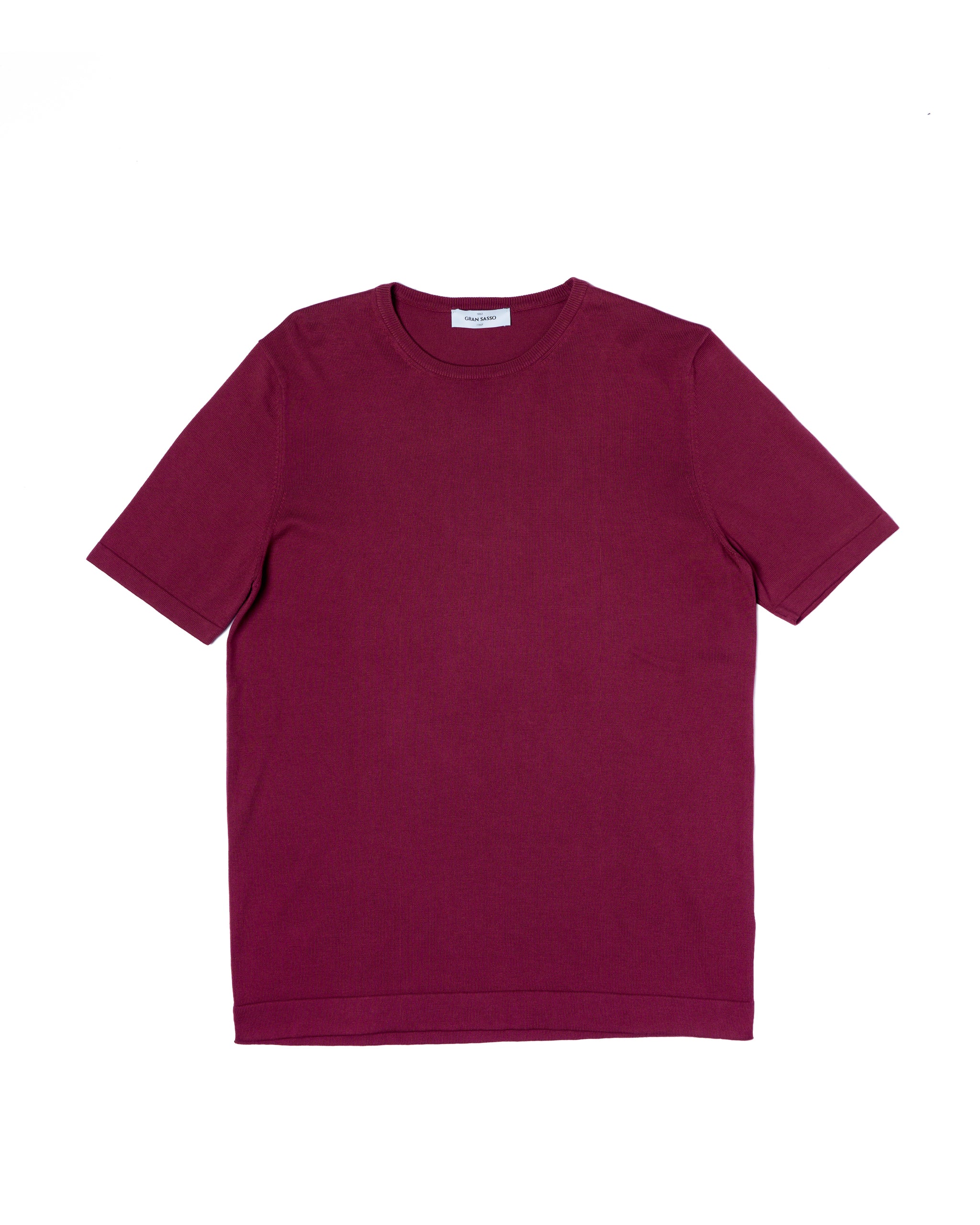 Crewneck knitted cotton - Maroon